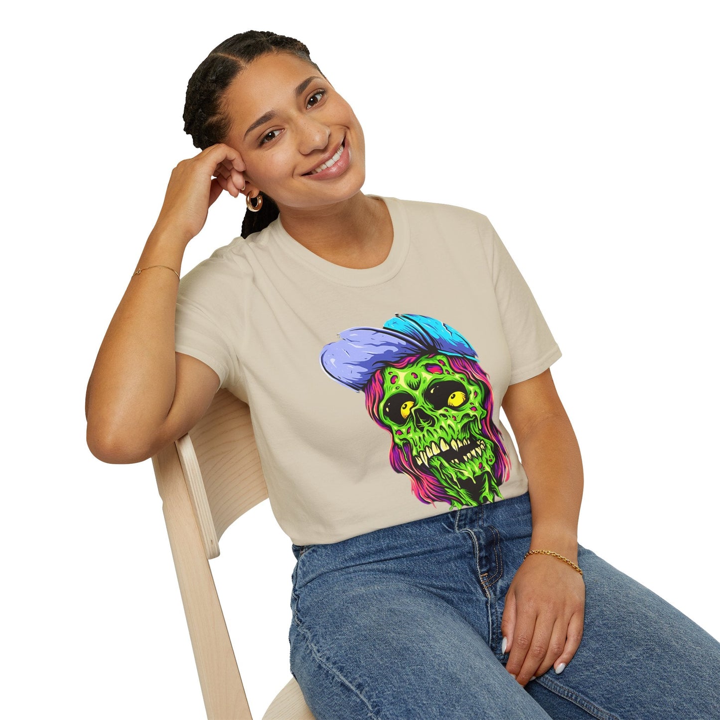 Skull Graphic Unisex Cotton T-shirt with Skeleton Artwork Design 27