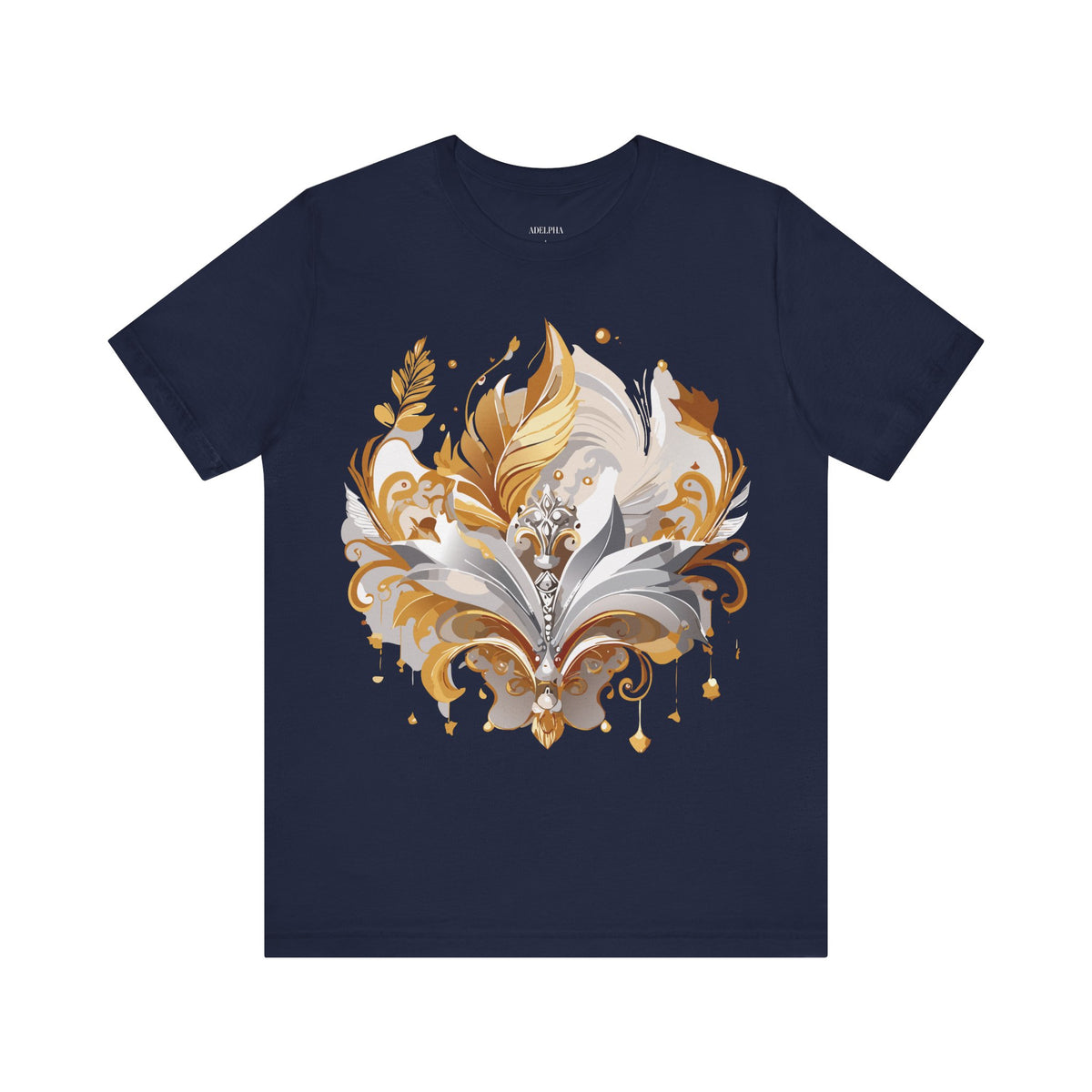 Jewelry Graphic Unisex Cotton Bella+Canvas Tee with Art Design n135