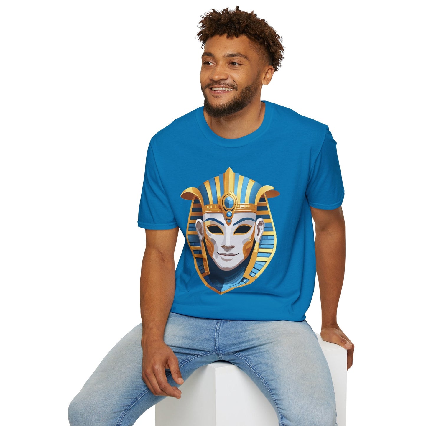 Mask Graphic Unisex Cotton Masquerade Design Artwork Tee 19