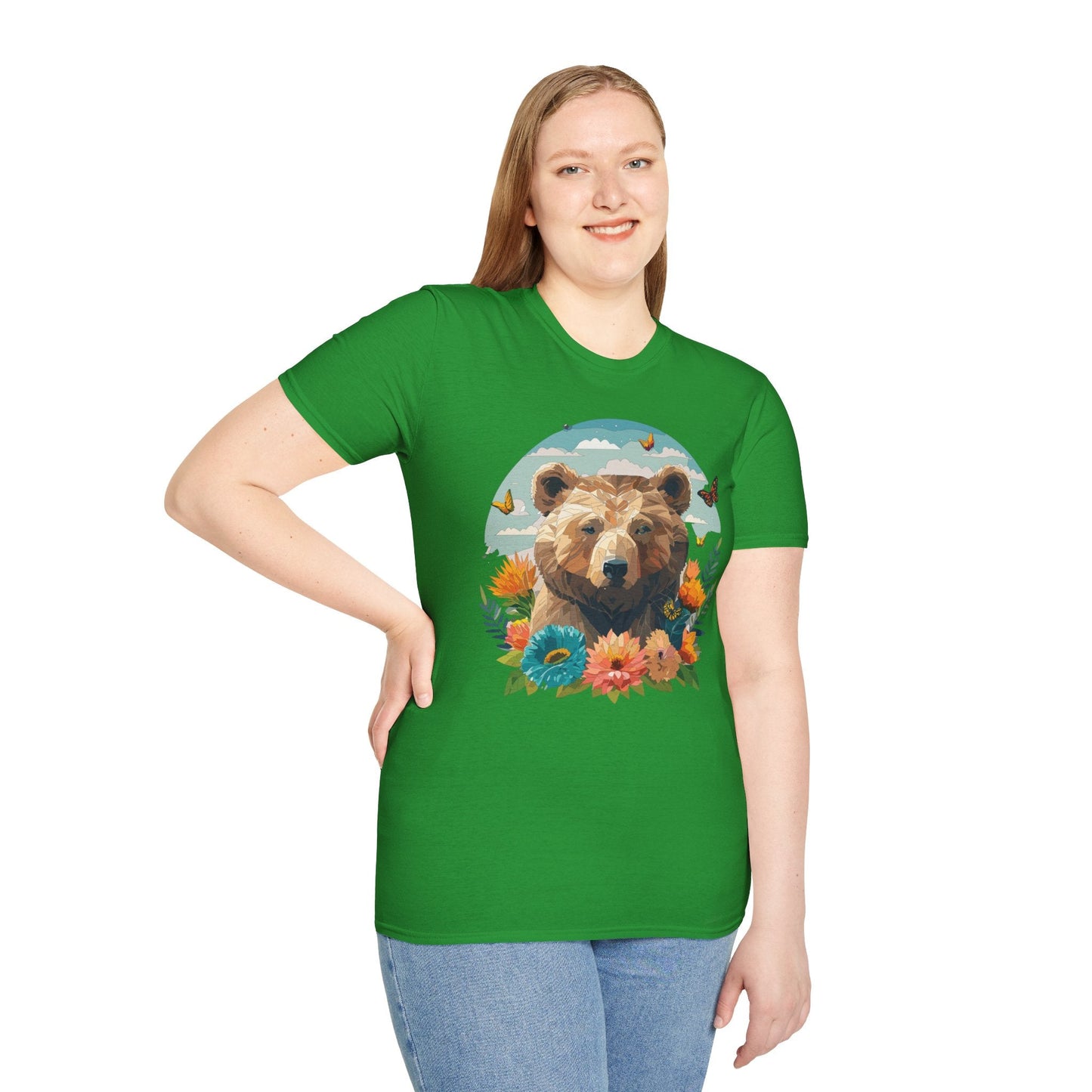 Bear T Shirt Unisex Teddy Bear Tee Softstyle 64000 One Hundred Percent Ring Spun Cotton Short Sleeve