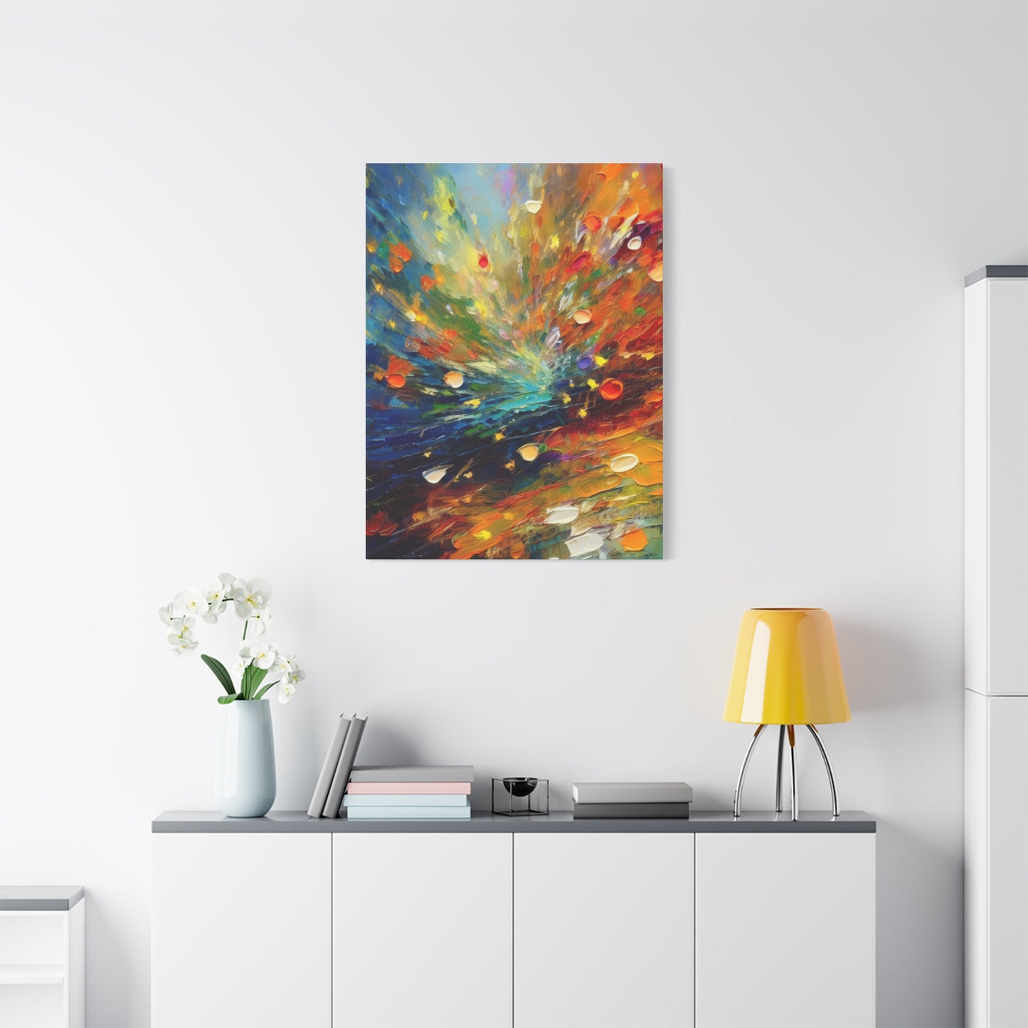 Abstract Oil Painting Print Canvas 20x24,20x30,24x30 24x32,24x36,30x40 32x48,36x48,40x60 Pine-Wood Inner Frame ABS-121