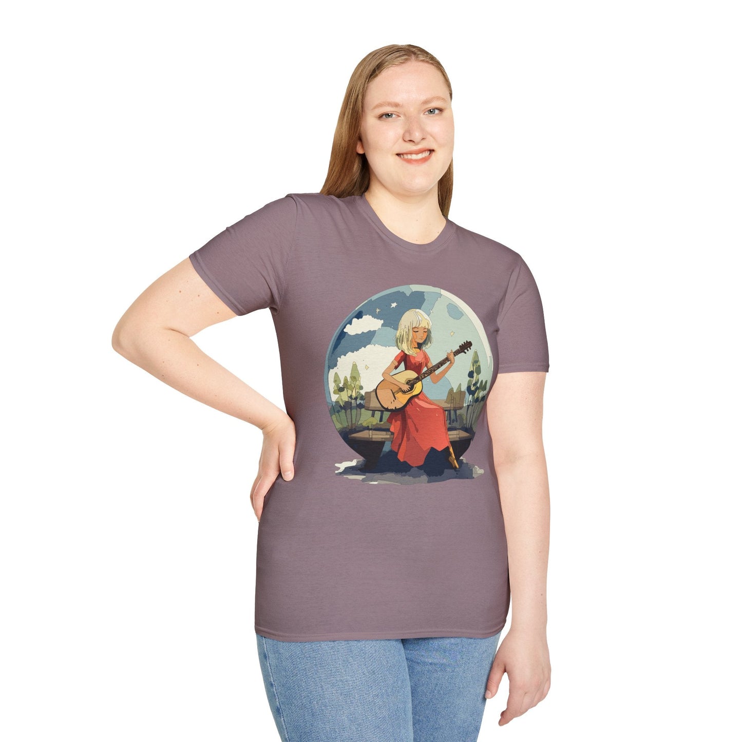 Womens Graphic T Shirts Art Design Shirt Unisex Softstyle Cotton Tee Quality Comfort Everyday Style