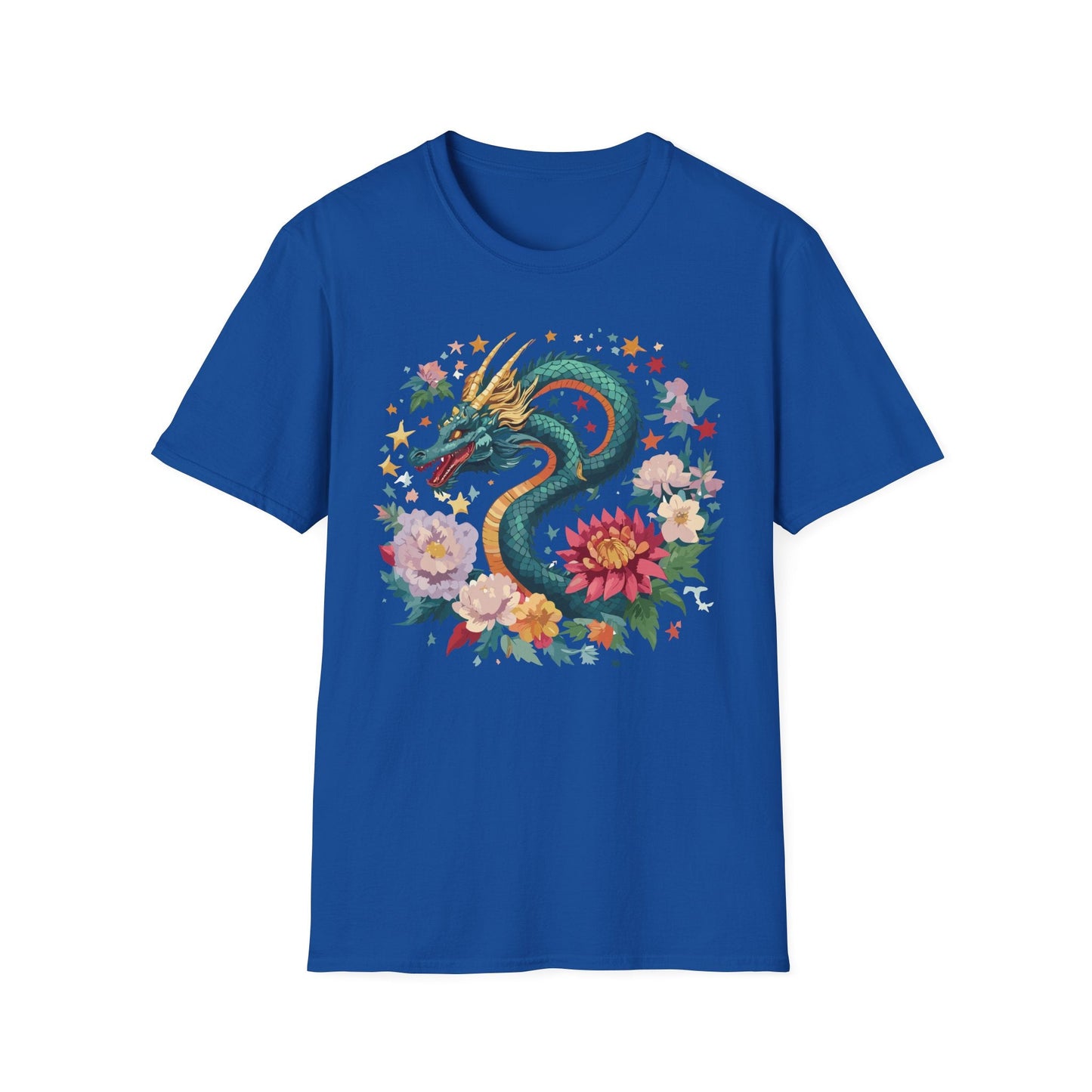 Dragon Graphic Unisex 100 Cotton Tee with Animal Artwork Design 4