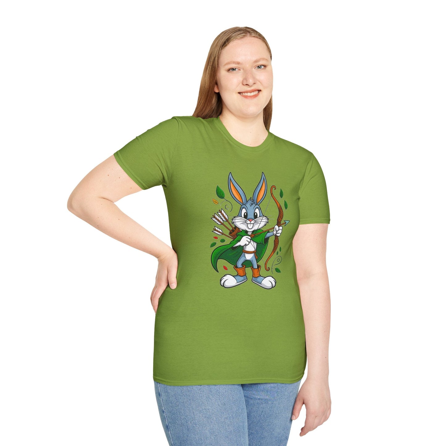 Bugs Bunny T Shirt Unisex Gildan Softstyle 100 Percent Ring Spun Cotton Cartoon Shirt Graphic