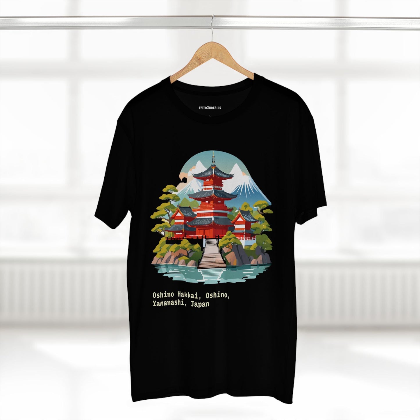 Retro2Nova Unisex Japan Shirt Travel Shirt TT30 Premium Cotton Tee With Original Art Design