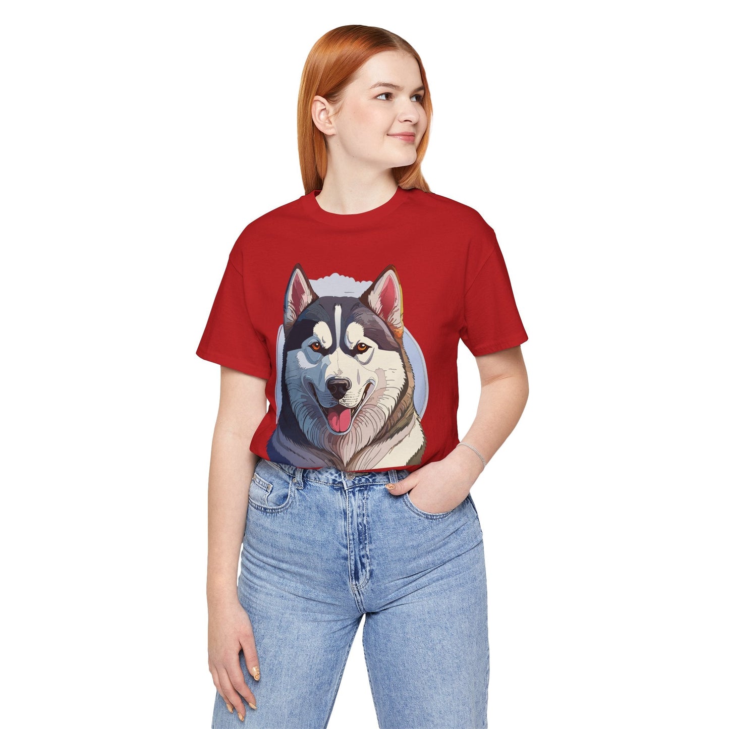 Unisex Animal Shirt Art Design Tee With Wild Animals Graphic Print Short Sleeve Style