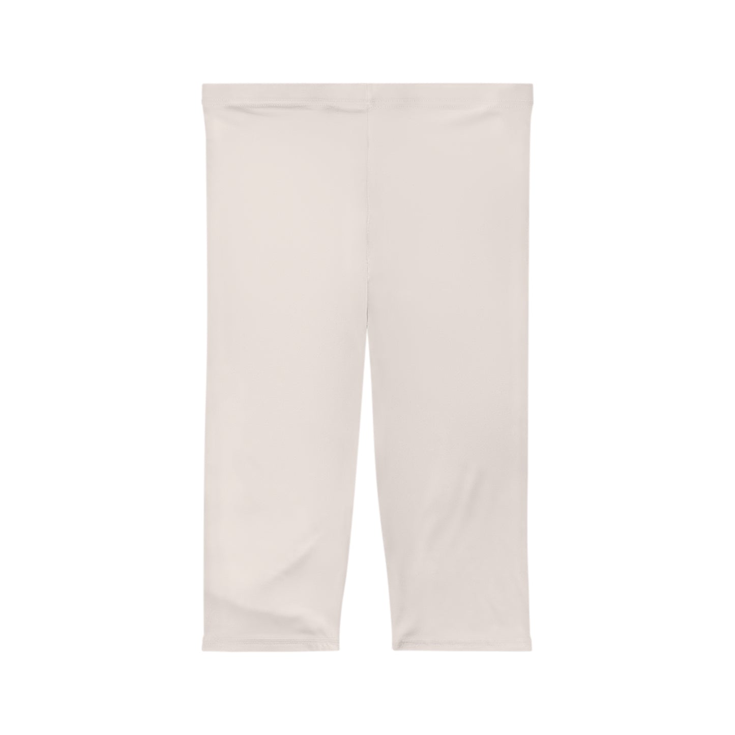 Seashell Color Women's Brushed Suede Poly Span Casual Capri Leggings XS-2XL