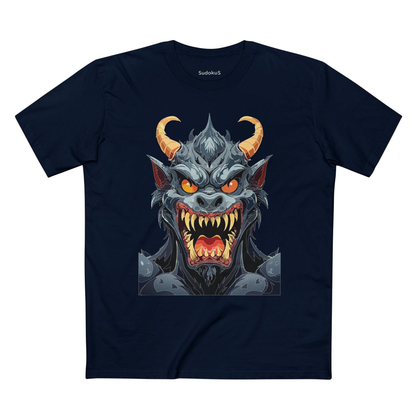 Cartoon Monsters Graphic Unisex 100 Cotton Staple Tee 3