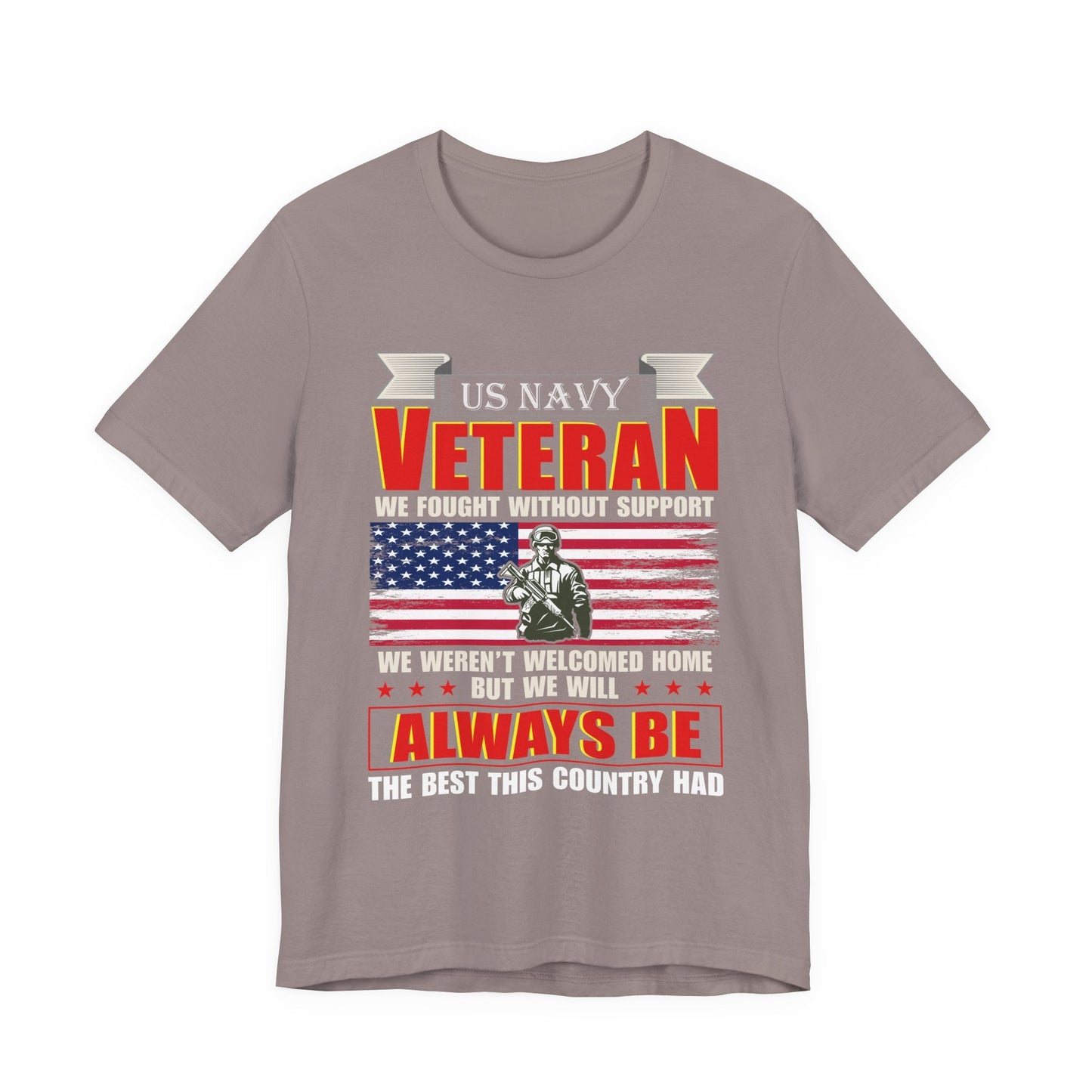 Army Veteran Patriotic Graphic Design Unisex Cotton T-Shirt v42