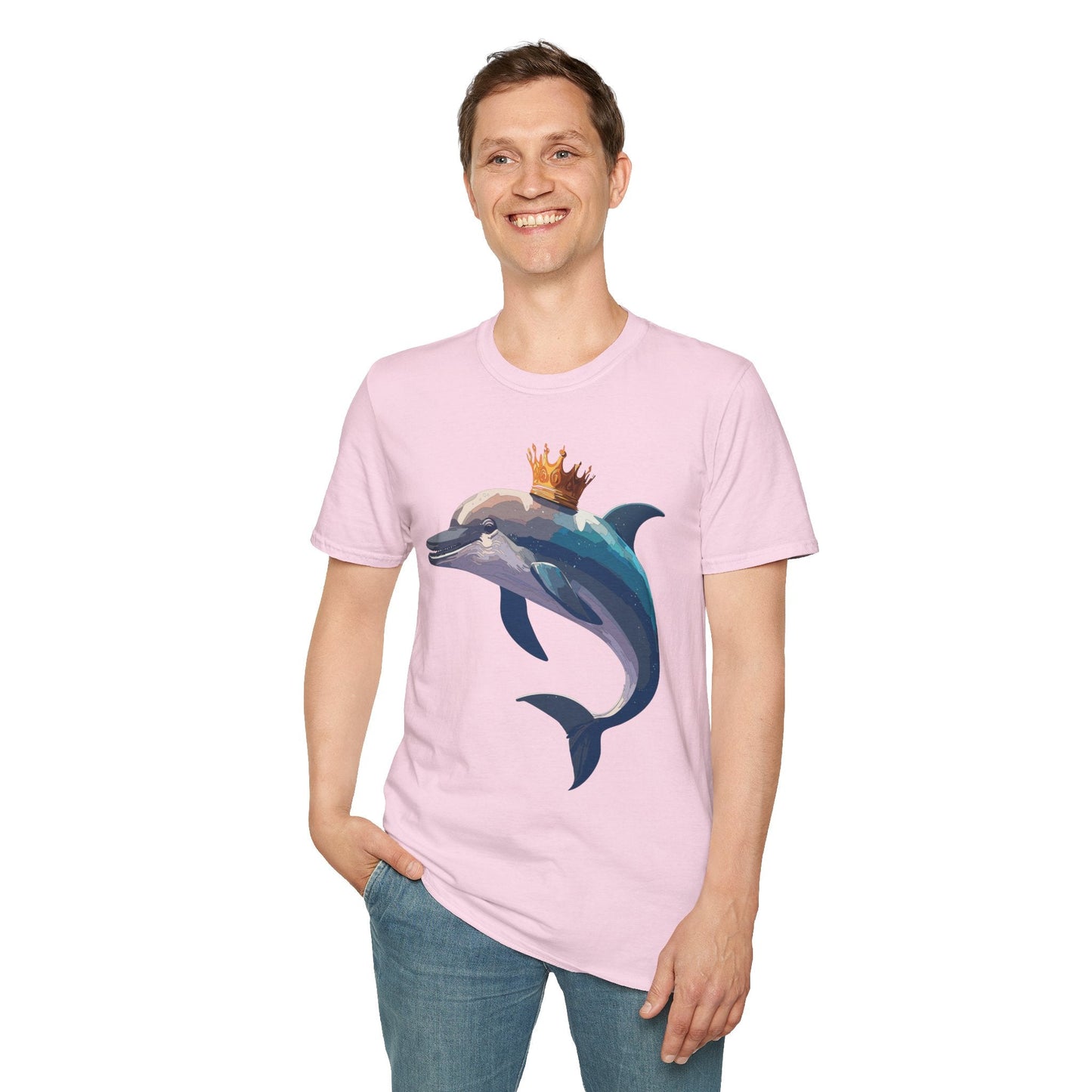 Dolphin Shirts Unisex Gildan Softstyle 64000 100 Percent Cotton Tee For Animal Lovers