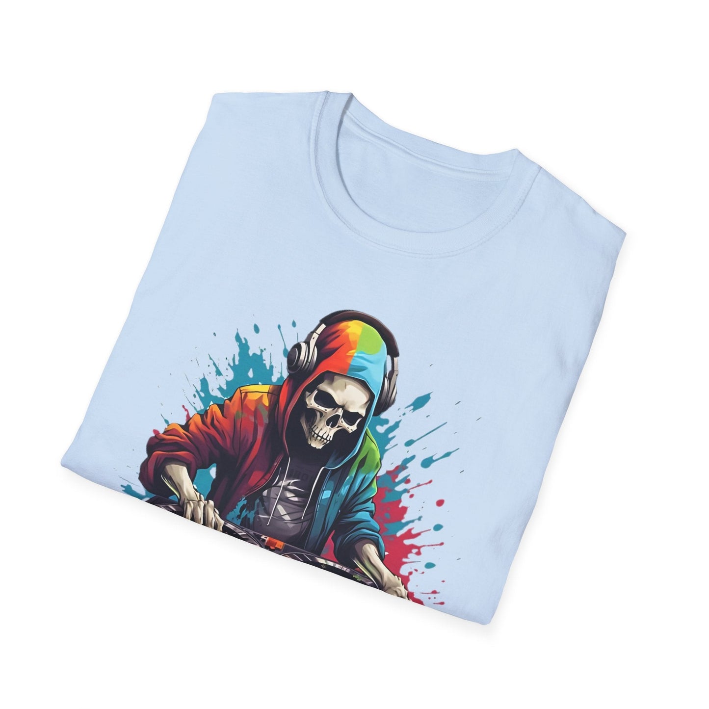 Skull Graphic Unisex Cotton T-shirt with Skeleton Artwork Design 8