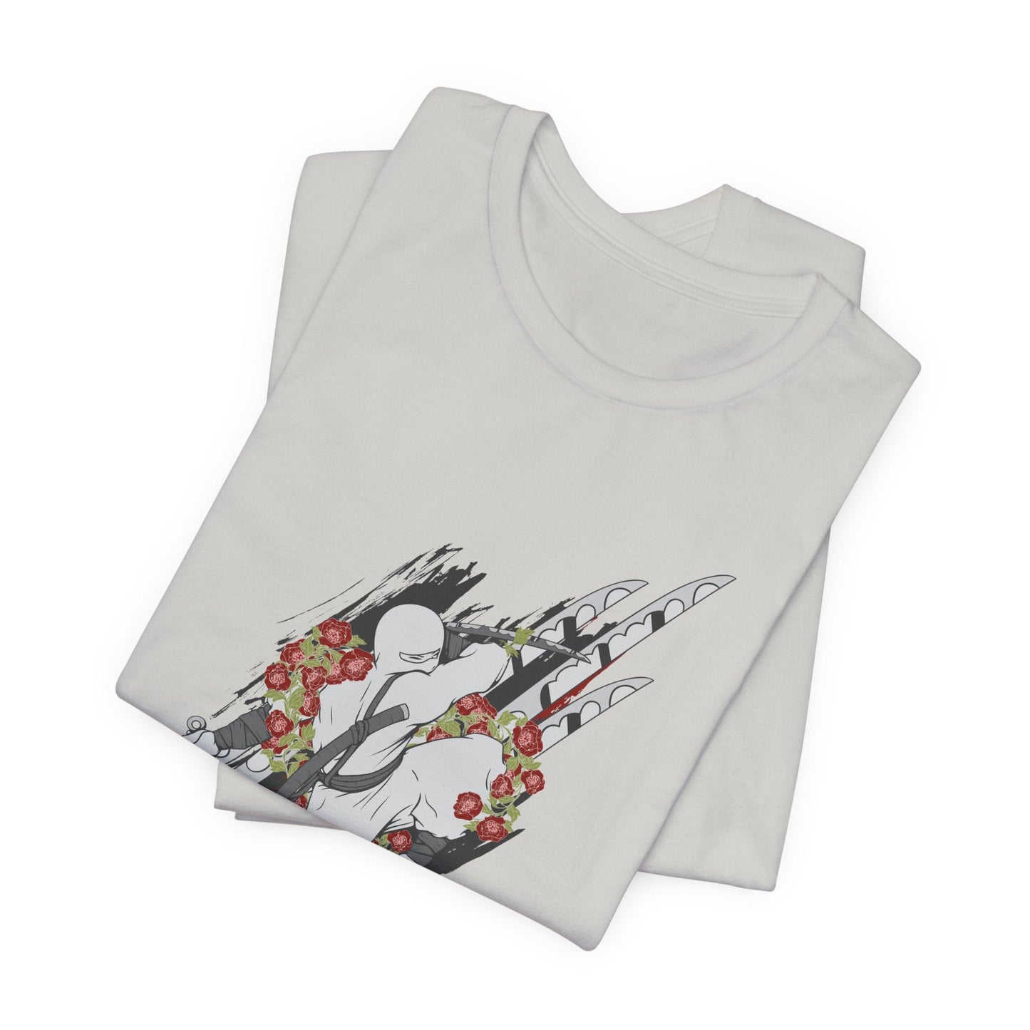 Ninja Samurai Artwork Graphic Unisex Cotton T-Shirt r5