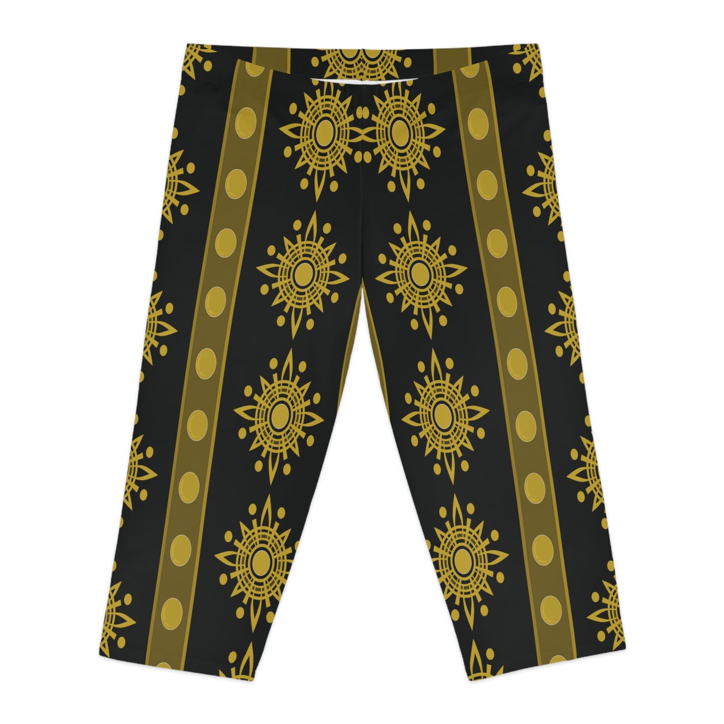 Capri leggings with traditional print