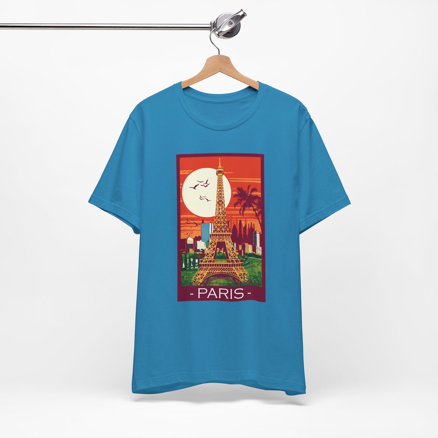 Retro Poster Paris Graphic Design Tee, Paris Shirt, Vintage Tees, Art Design T-Shirt, Graphic Tee, Retro Art Shirts