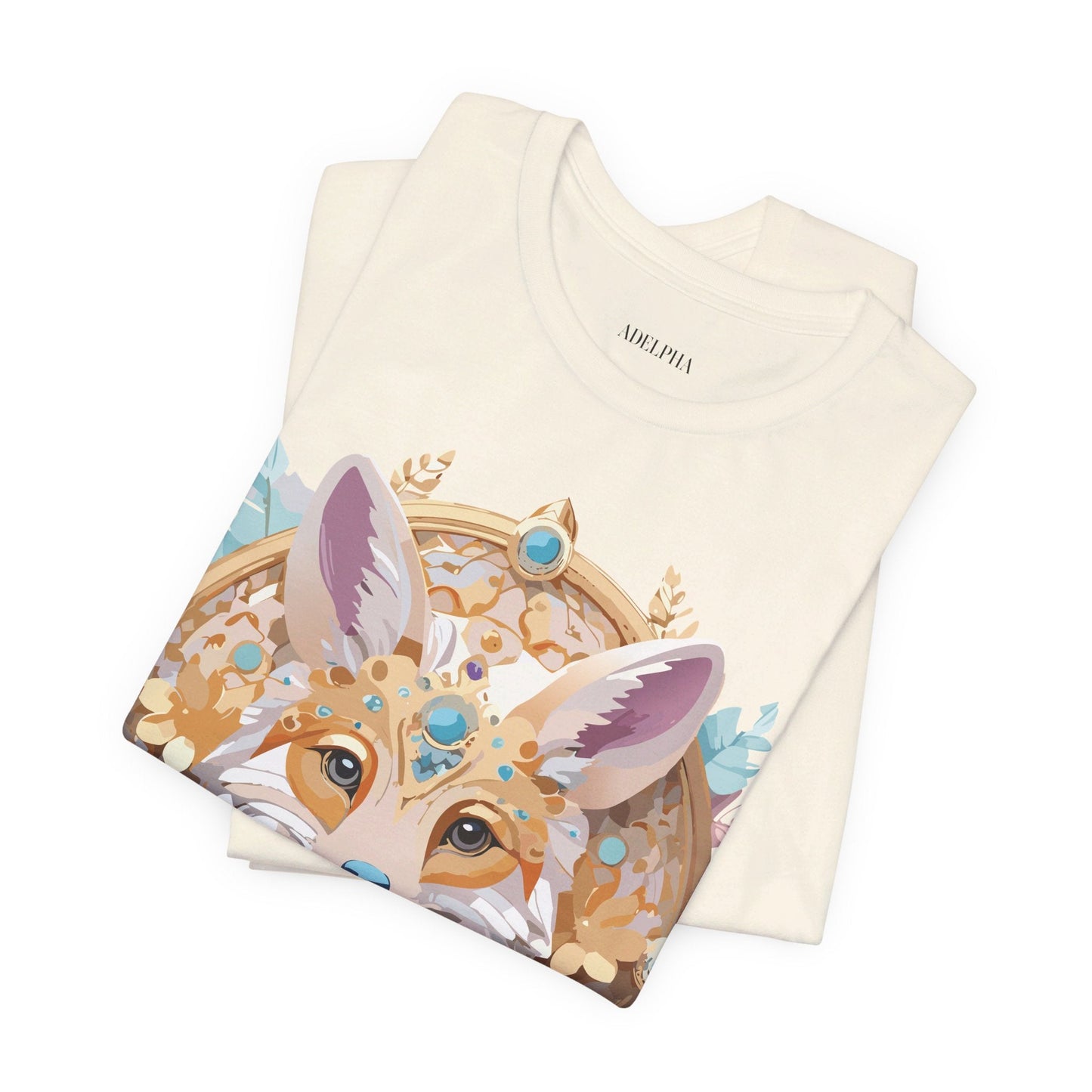 Adelpha Medallion Graphic Tee Unisex Short Sleeve Vintage Inspired Art Design Shirt