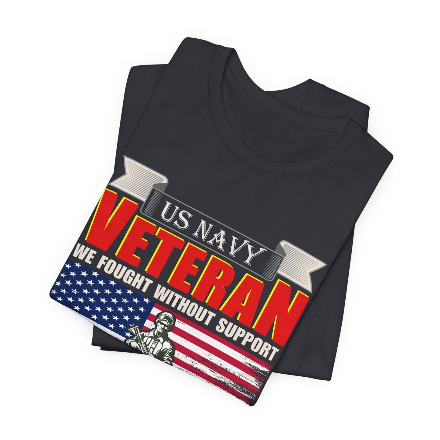 Army Veteran Patriotic Graphic Design Unisex Cotton T-Shirt v42