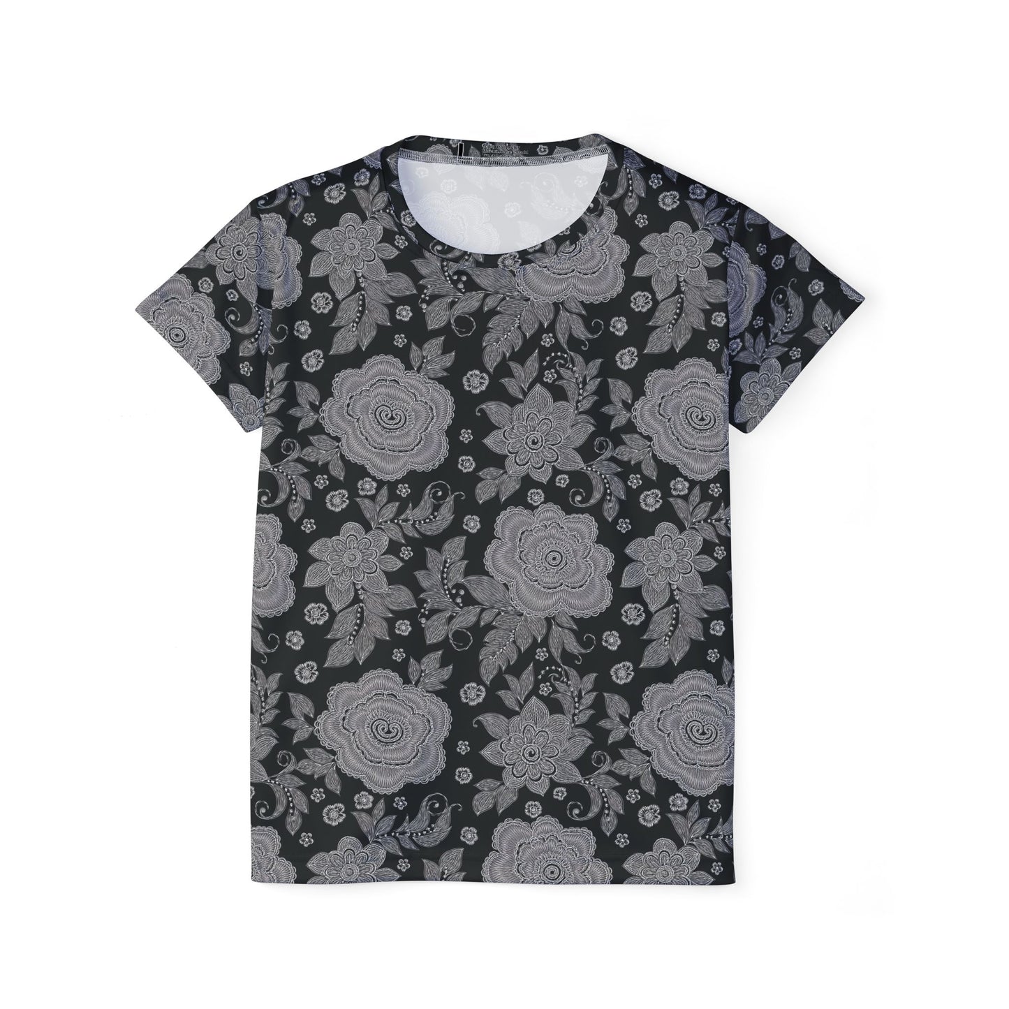 Lace Print Poly Shirt, Poly Shirt with Lace Print, Lace Shirt 59