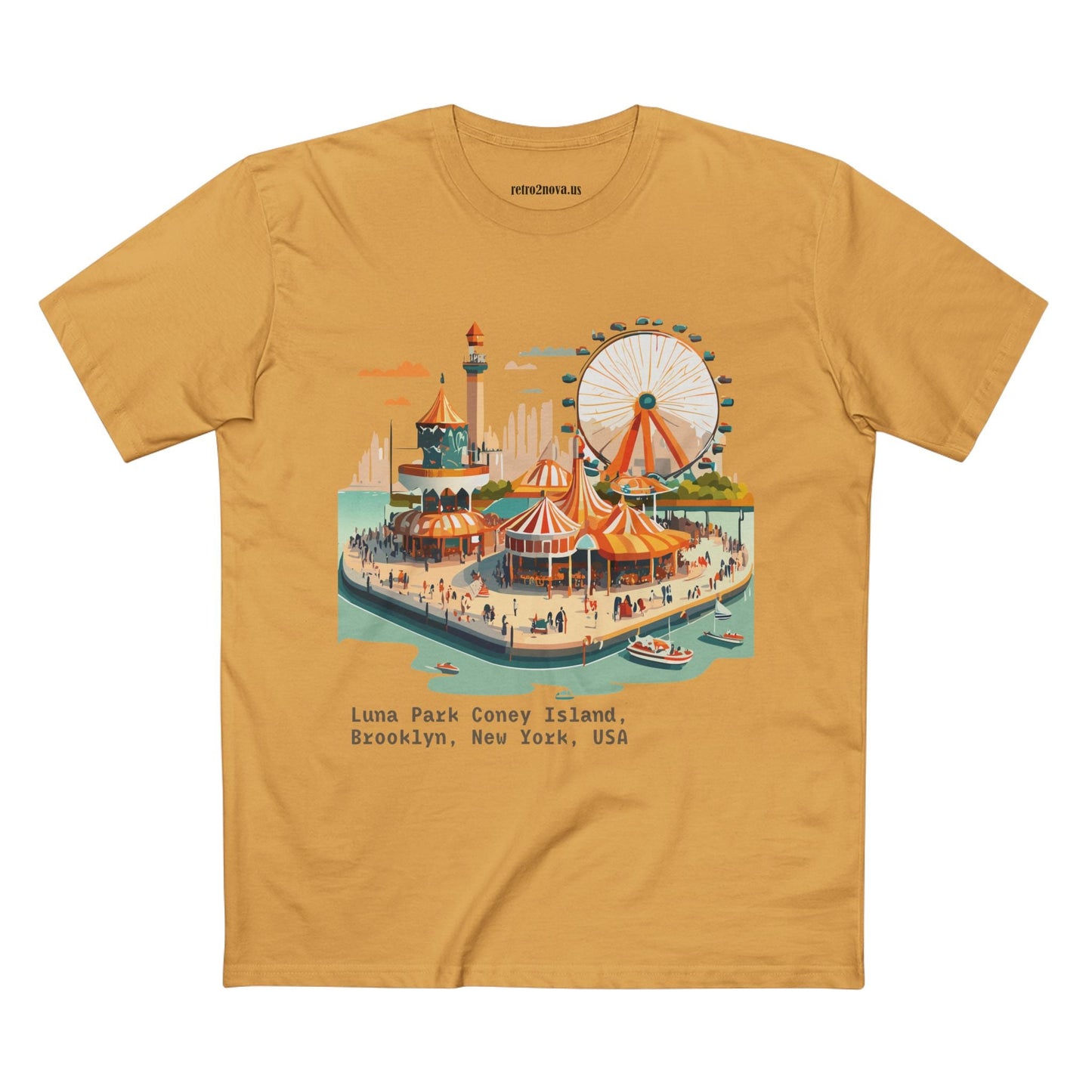 Travel Shirt Tourist Shirt Brooklyn Shirt Unisex Premium Cotton Tee By Retro2Nova TT16