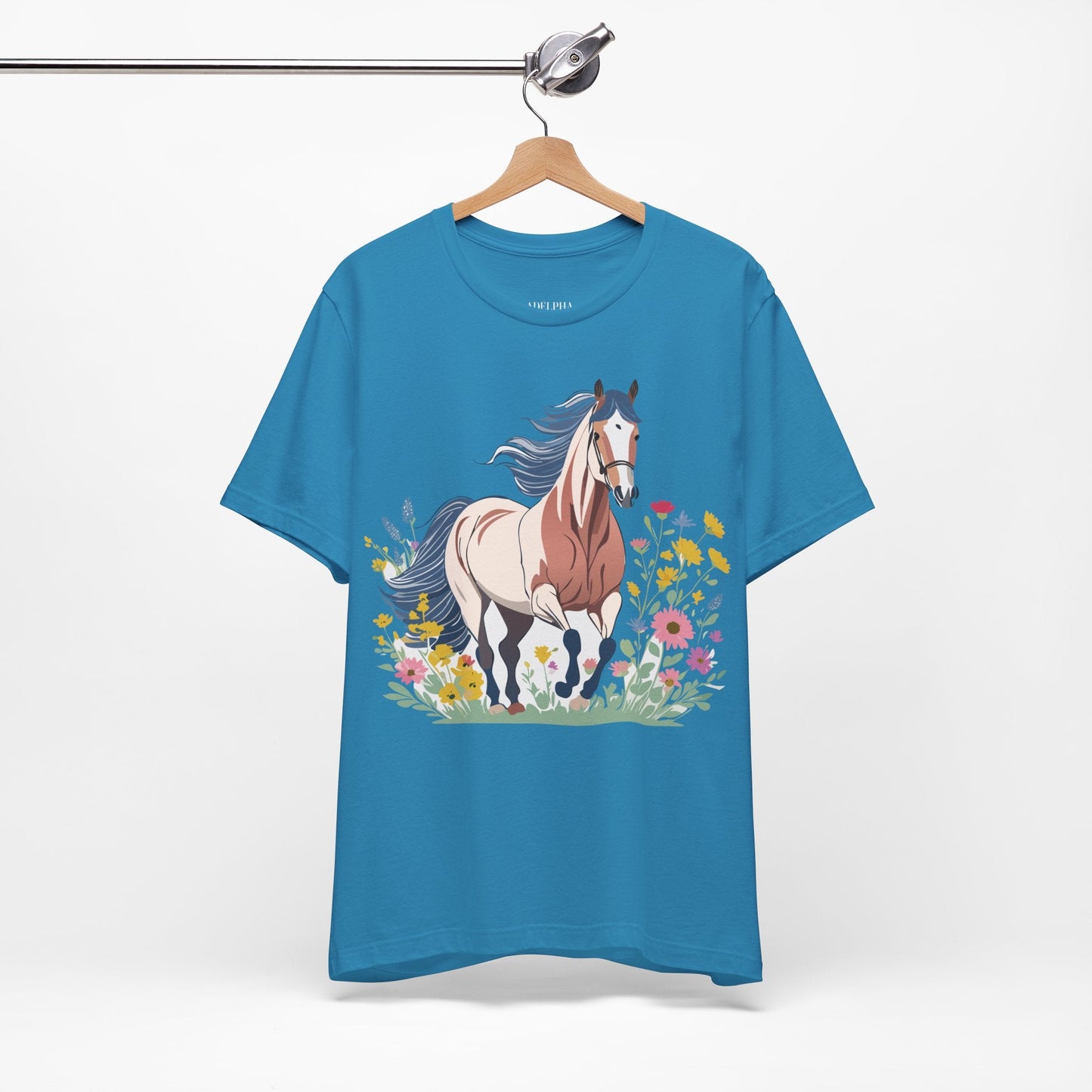 Horse Graphic Unisex 100 Cotton Vintage Animal Art T-Shirt 10
