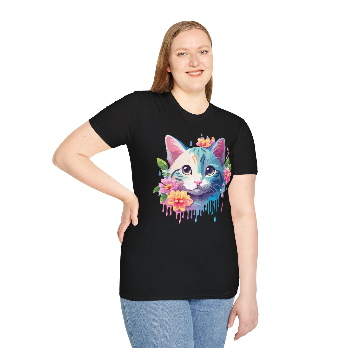 Cat Shirt Unisex Cat Lover Tee Premium Gildan Softstyle 64000 Lightweight