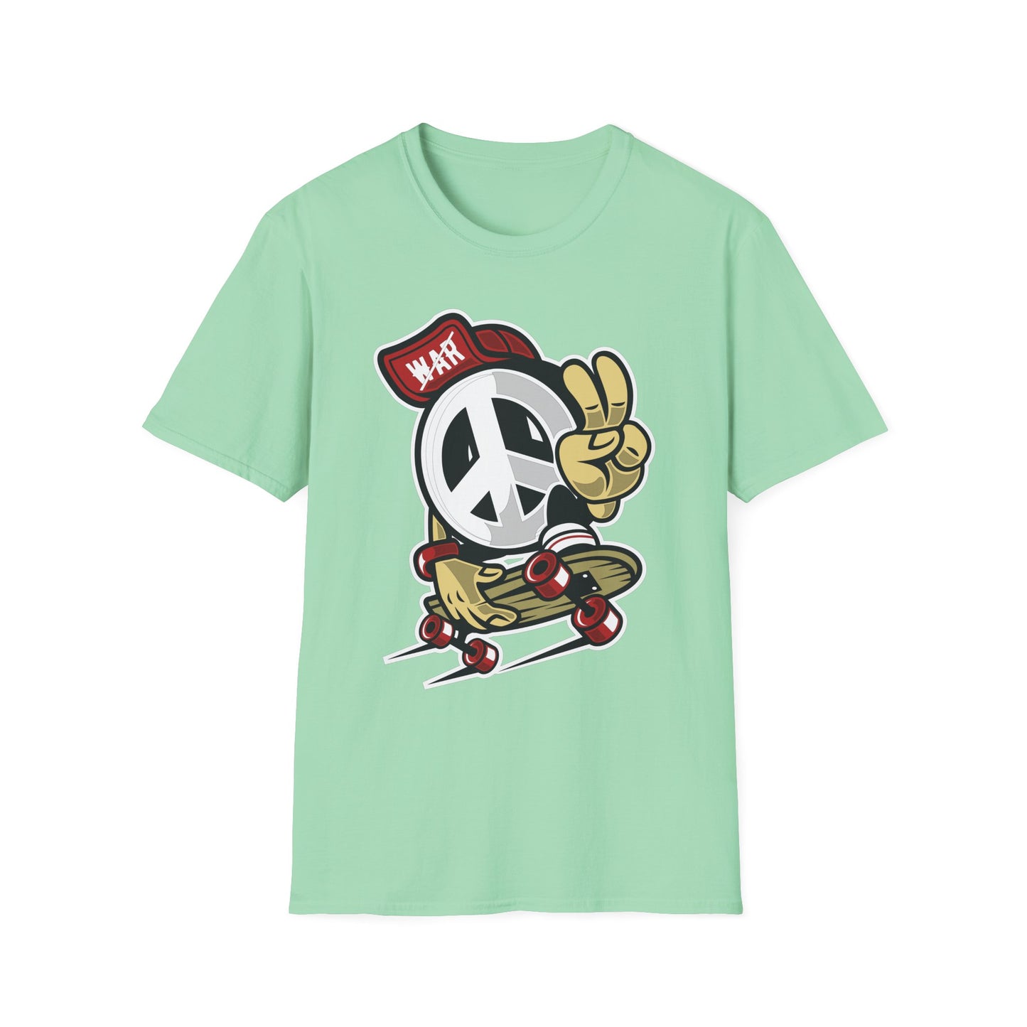 Unisex Cotton T-Shirt with Cartoon Graphic Design