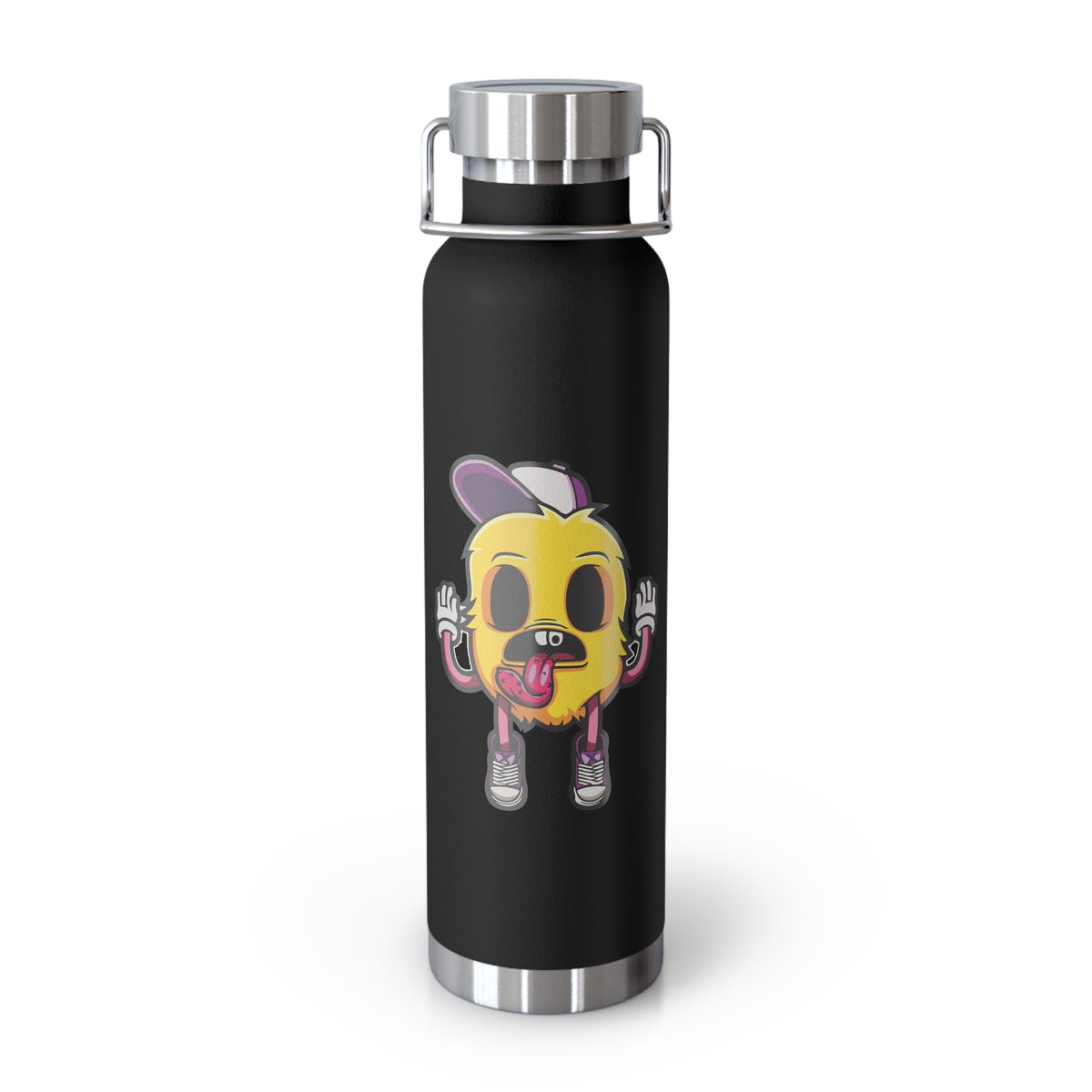 22oz Copper Insulated Water Bottle with Cartoon Design - CV84