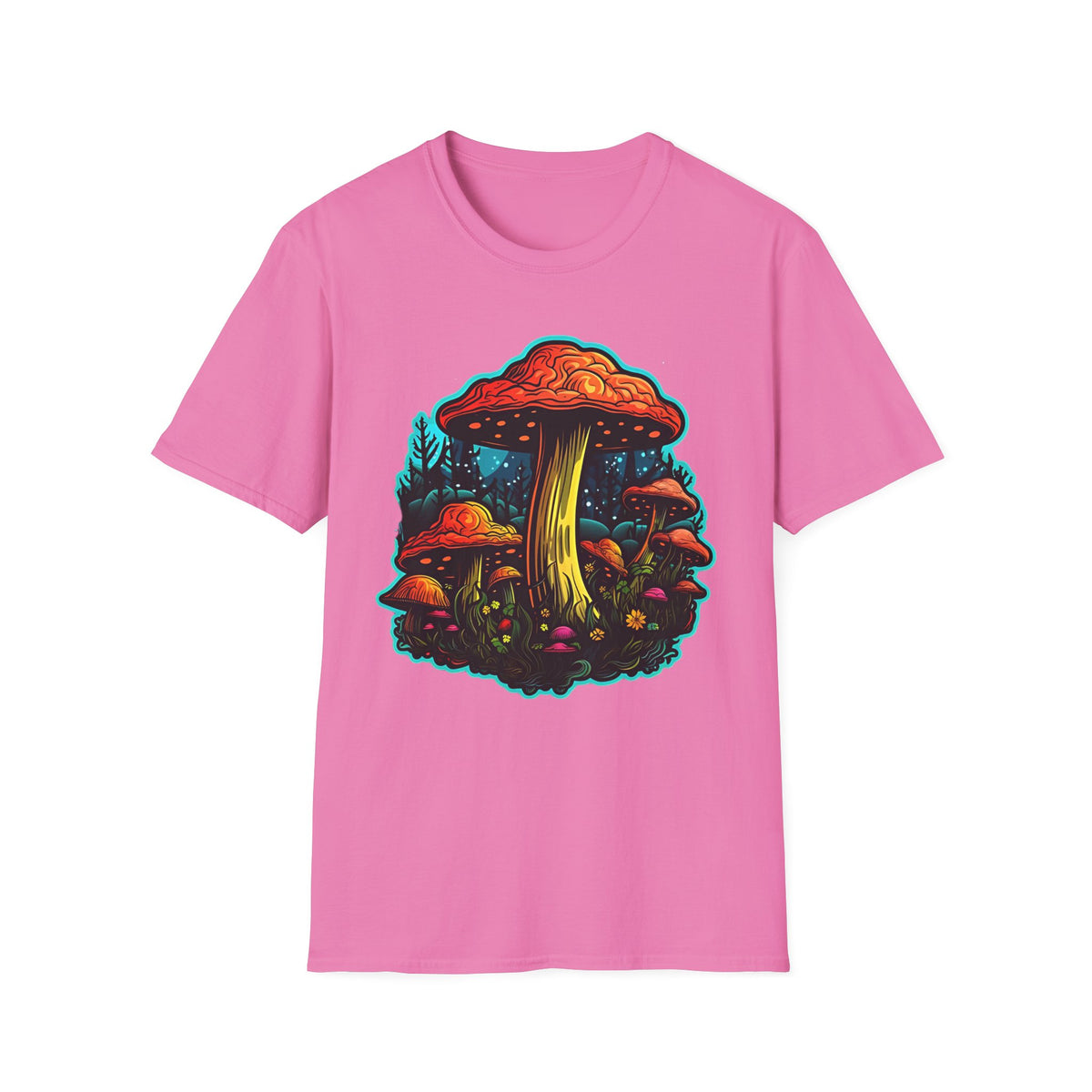 Funny Mashroom Graphic Tee Gildan Unisex 100 Cotton Tee Shirt h22