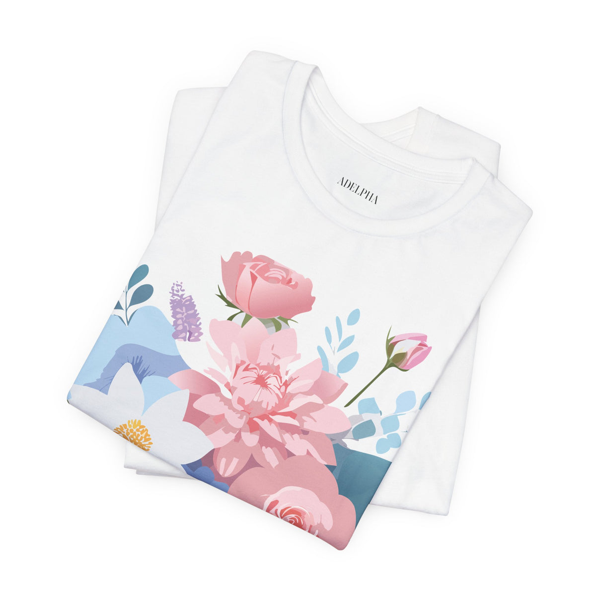 Floral Graphic Tee Shirt - Bella+Canvas Unisex 100 Cotton 31