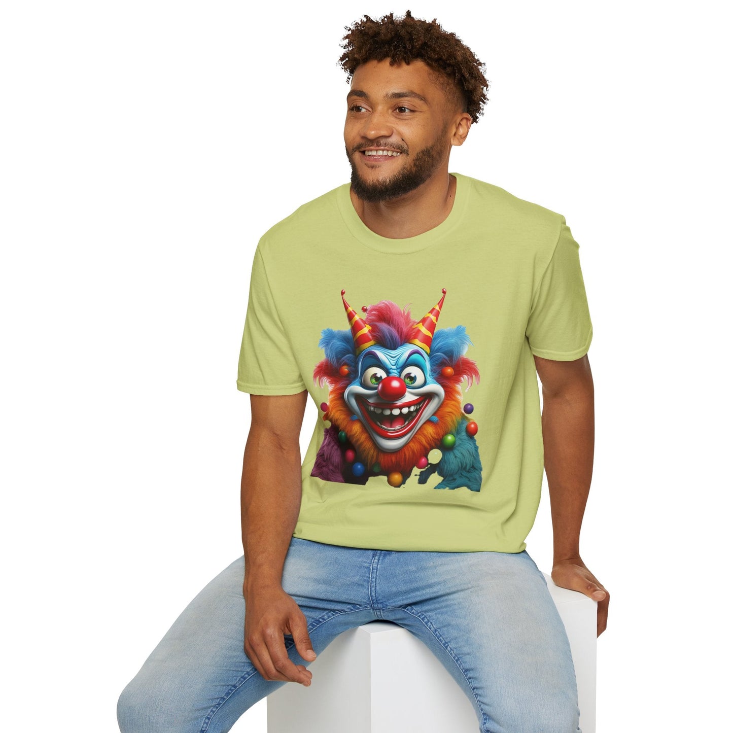 Clown Shirt For Men And Women Funny Circus Tee Scary Man Shirt Unisex Softstyle Tee