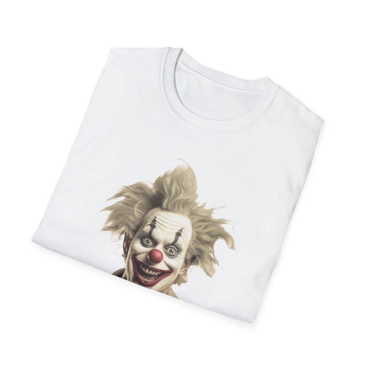 Clown Shirt Unisex T Shirt Funny Man Circus Shirt Scary Man Shirt Softstyle Gildan 64000