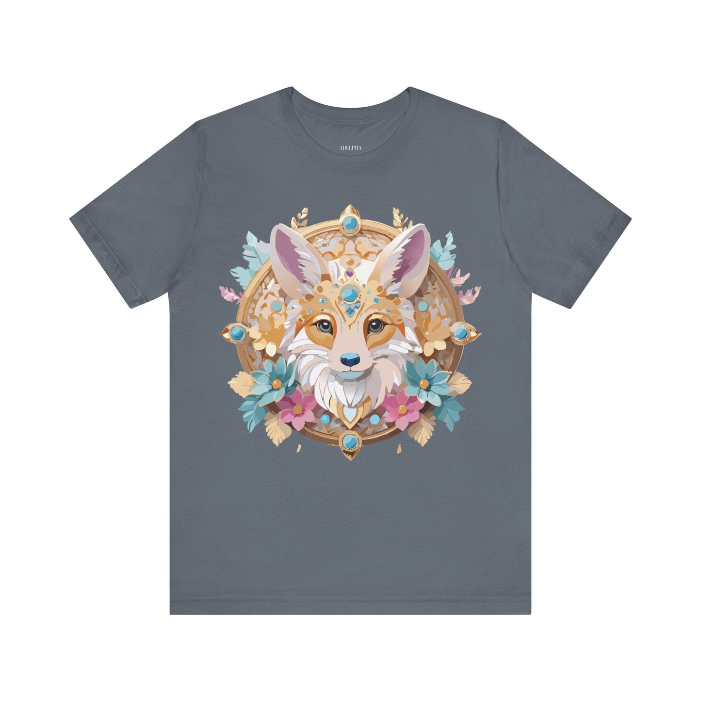 Unisex Graphic Tee From Adelpha Medallion Art Design Vintage Inspired Look Everyday Wear Style