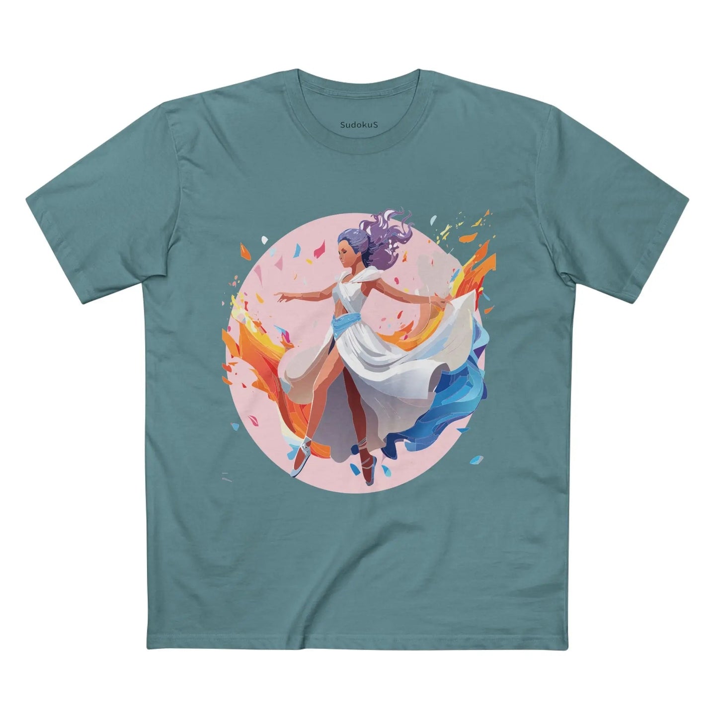 Dancer Graphic Unisex 100 Cotton Staple Tee 9