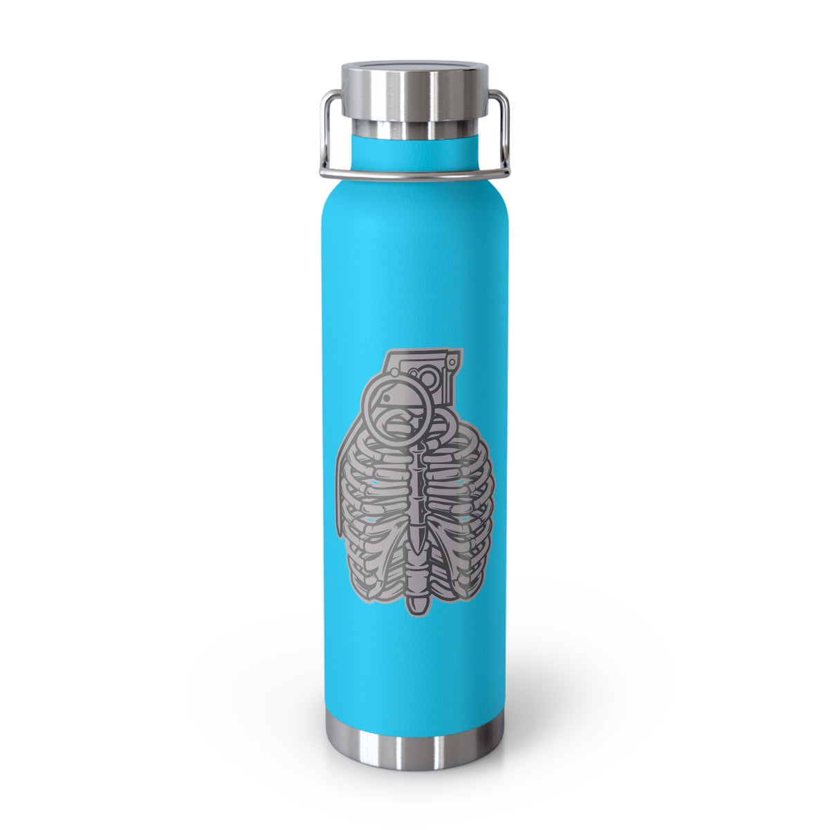 22oz Copper Insulated Water Bottle with Cartoon Design - CV90
