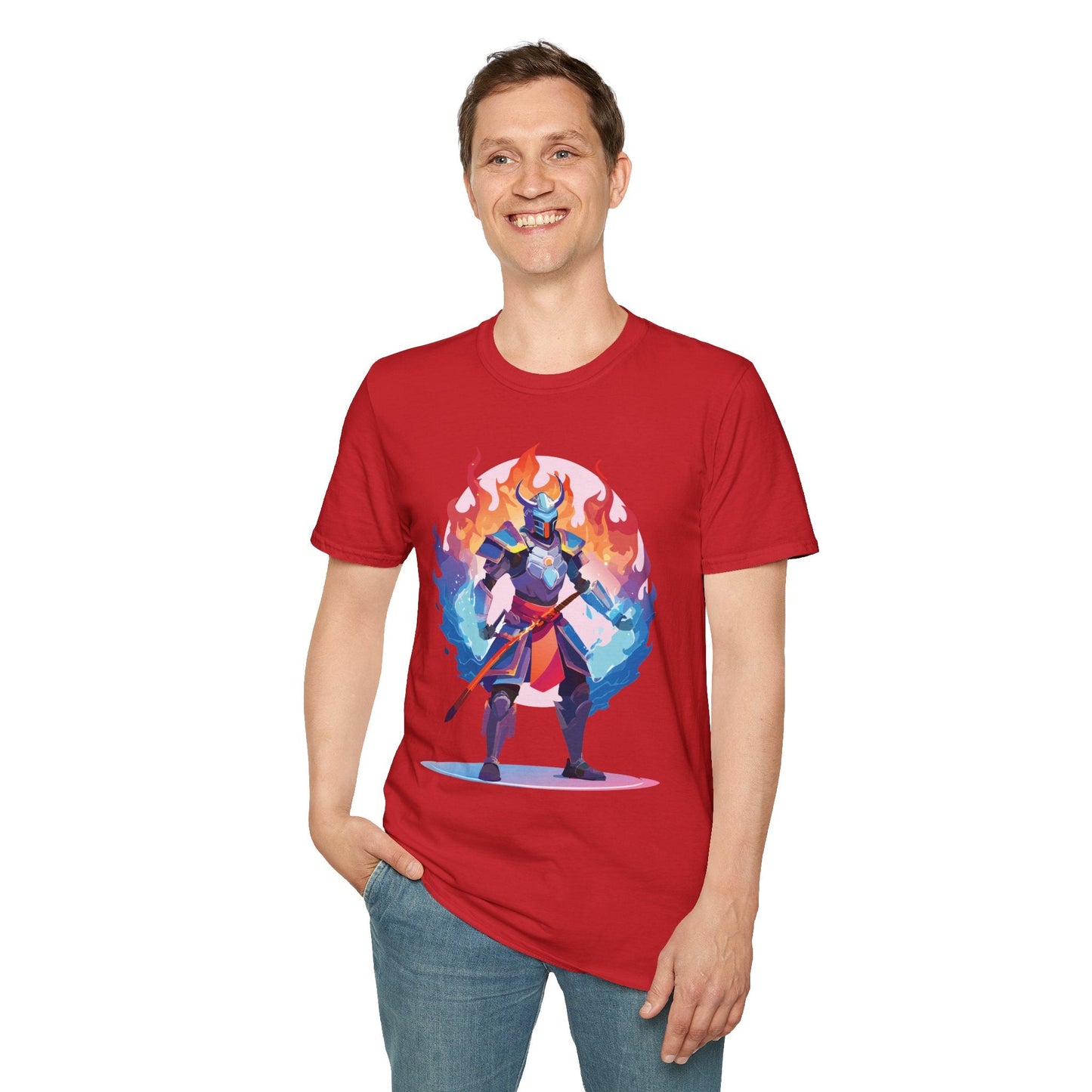 Samurai Shirt Unisex Gildan Softstyle 64000 Tee 100 Percent Cotton Comfortable Tee