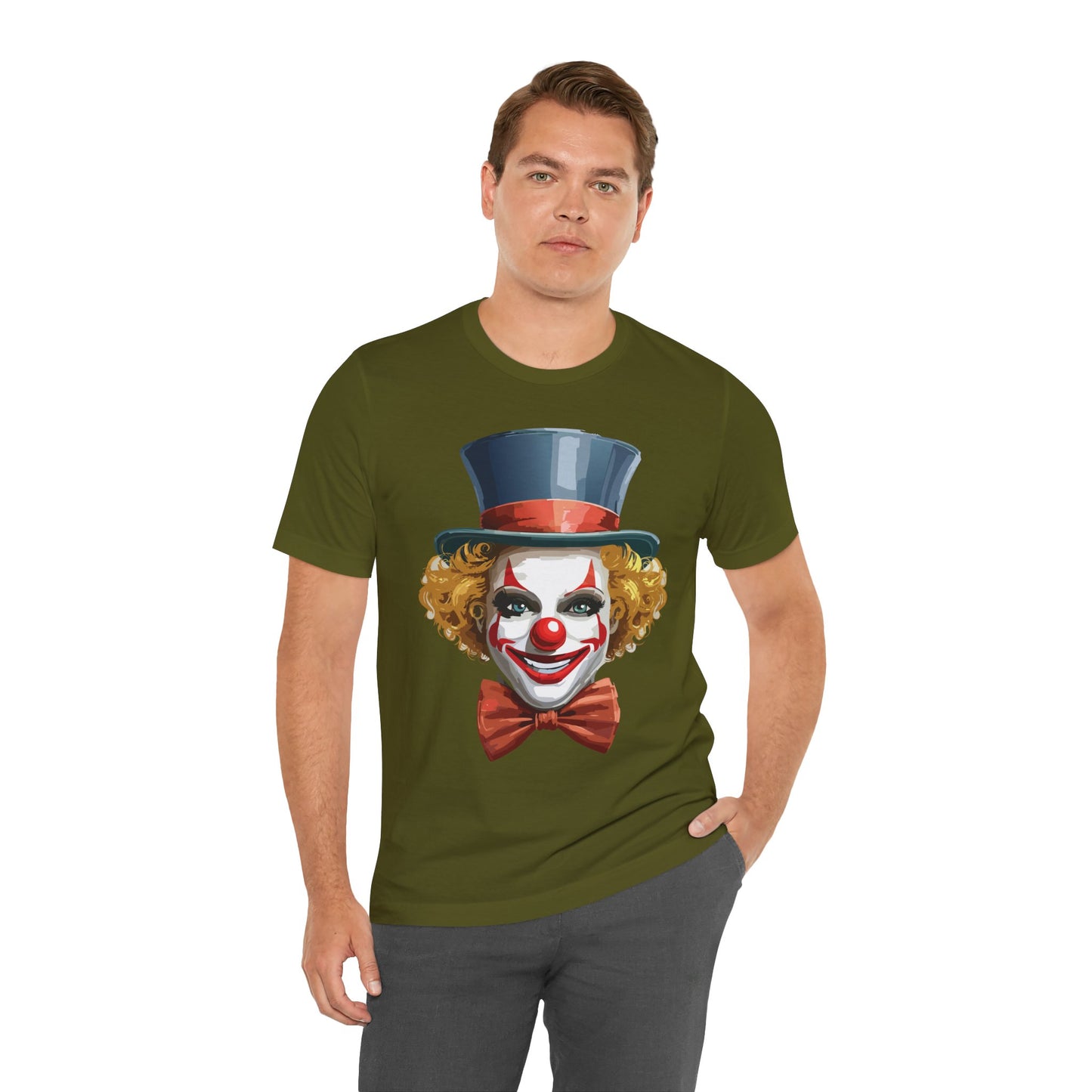 Clown Shirt, Funny Shirt, T-Shirt with Clown, Funny Art Design Tee, Circus Tees, Circus T-Shirt, Unisex Humor Wear 11