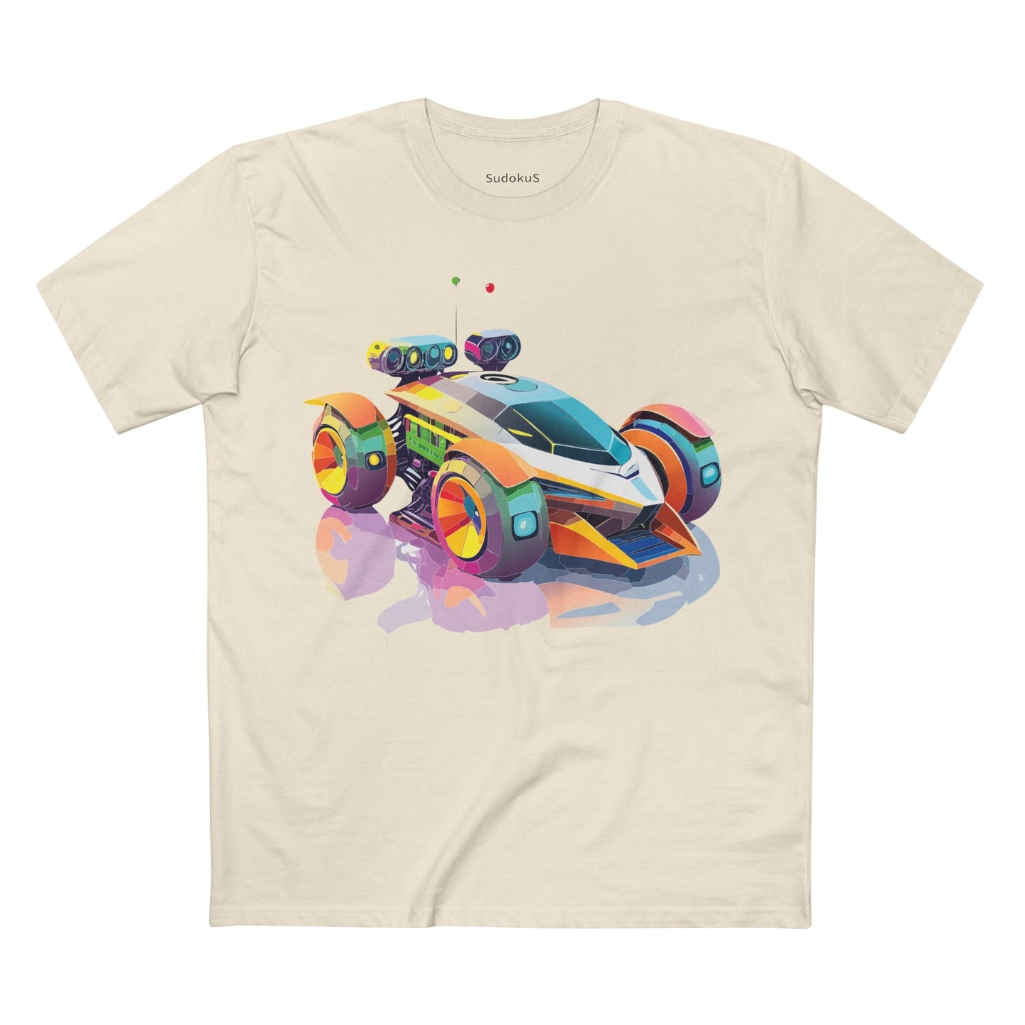 Car Graphic Unisex 100 Cotton Staple Tee 26
