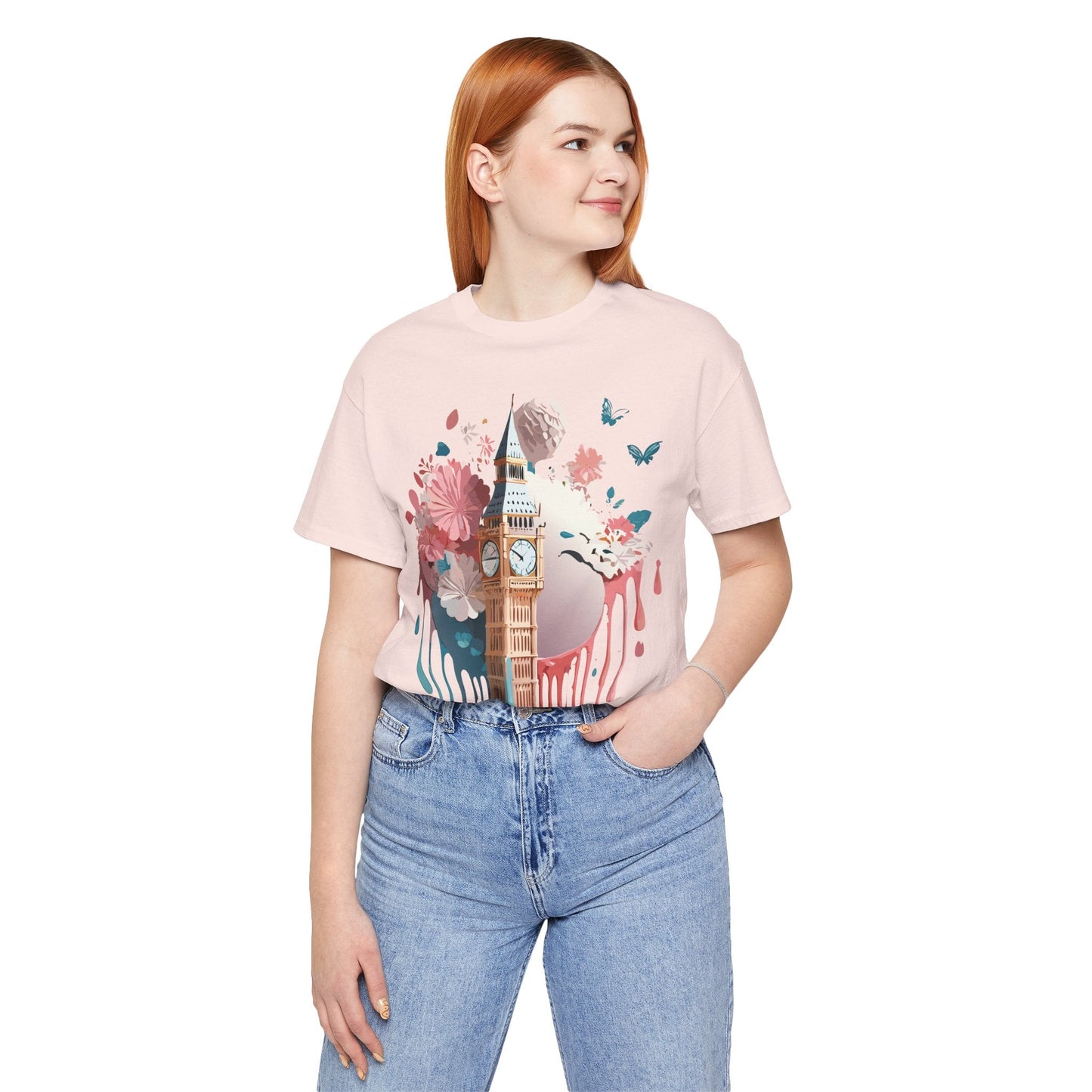 London Tourist Shirt Graphic Tee Unisex Vintage Inspired Artwork By Adelpha Original Collection