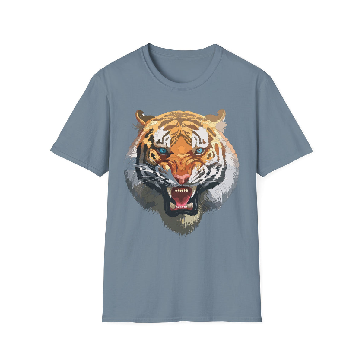 Roaring Tiger Face T-Shirt | Big Cat Graphic Tee