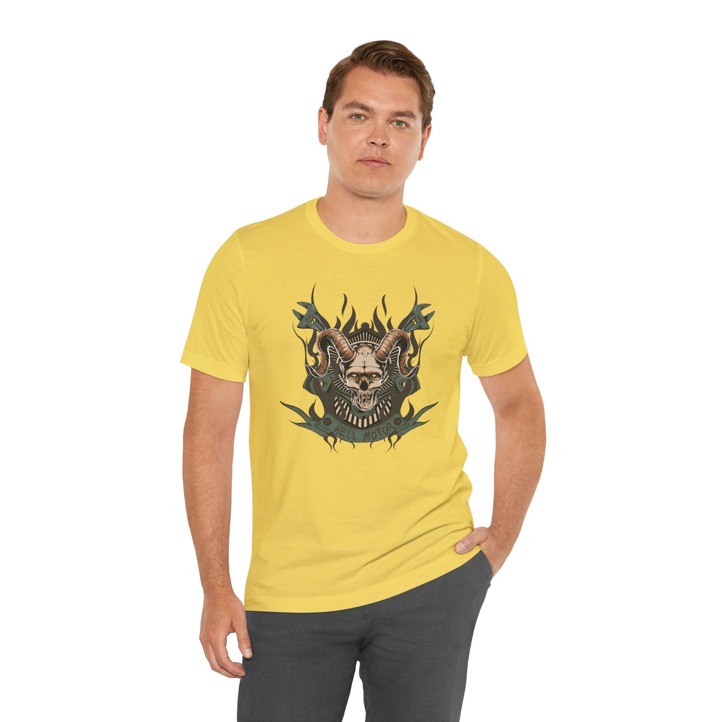Gothic Skull Graphic Design Unisex Cotton Tee Art-49