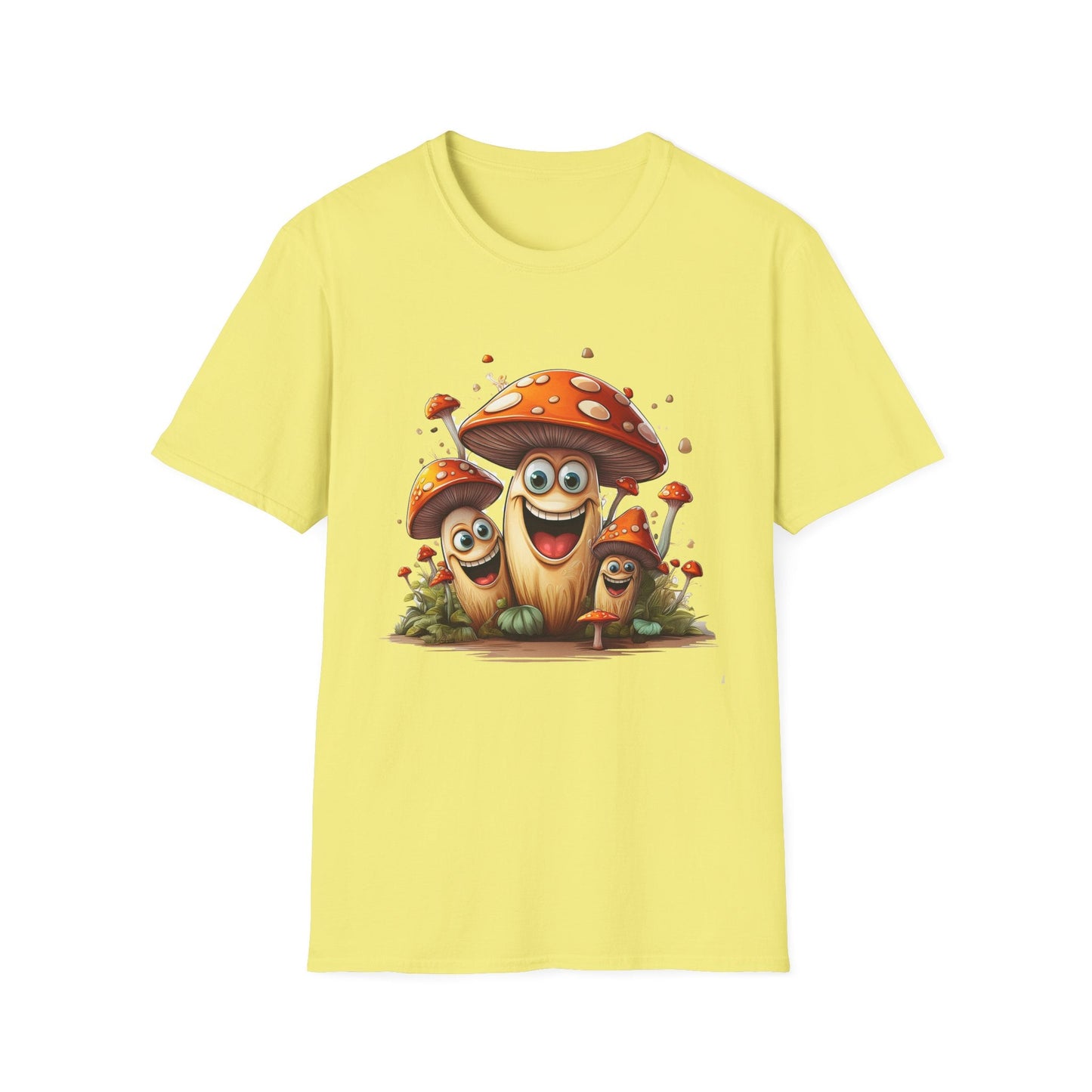 Mashroom Tee Shirt Unisex Funny Mashroom Design Softstyle 100 Percent Cotton Gildan