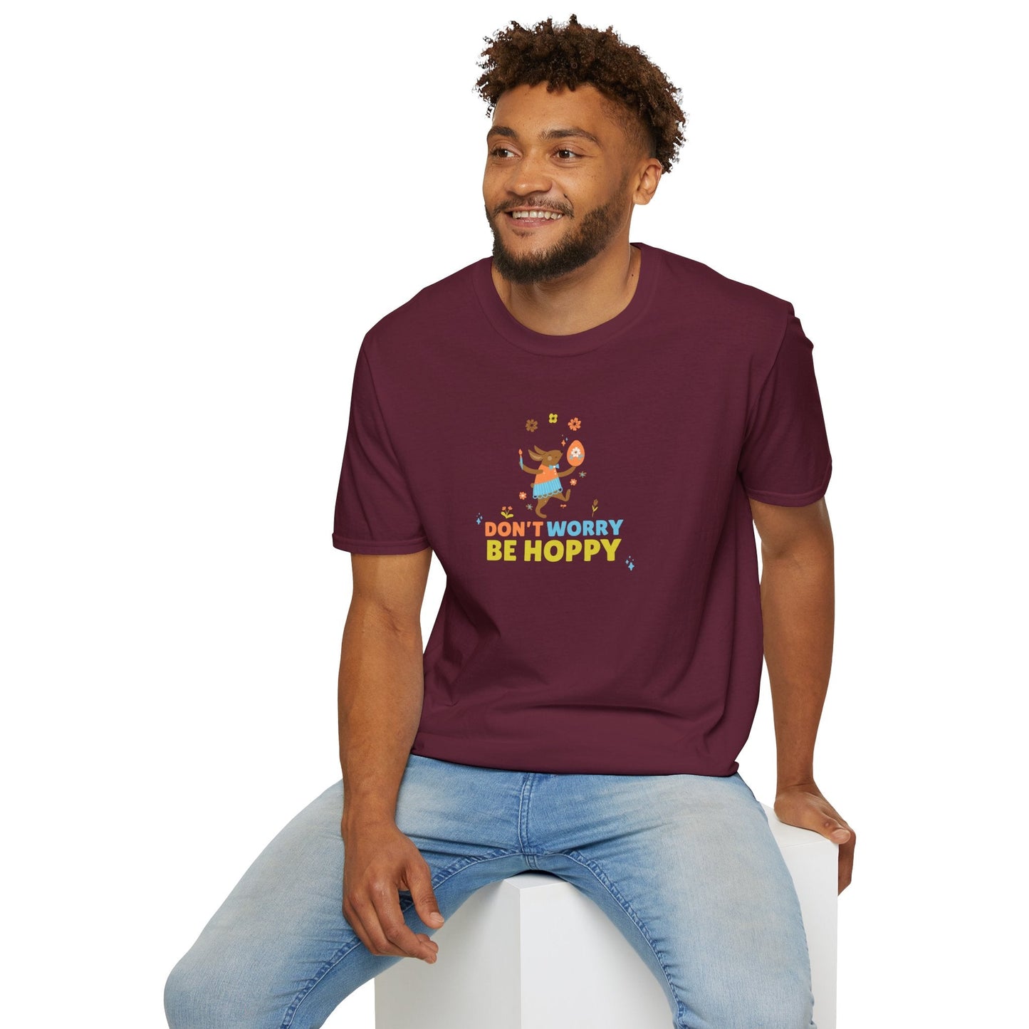 Easter Day T Shirt With Signature Art Design Unisex Softstyle Tee 64000 By Gildan