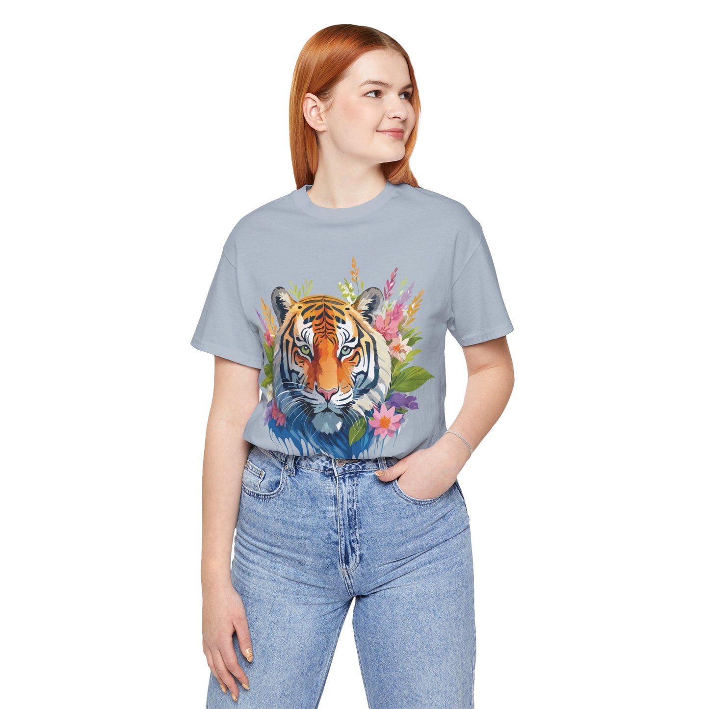 Tiger Graphic Tee Unisex Vintage Style Shirt With Original Adelpha Artwork Premium Quality