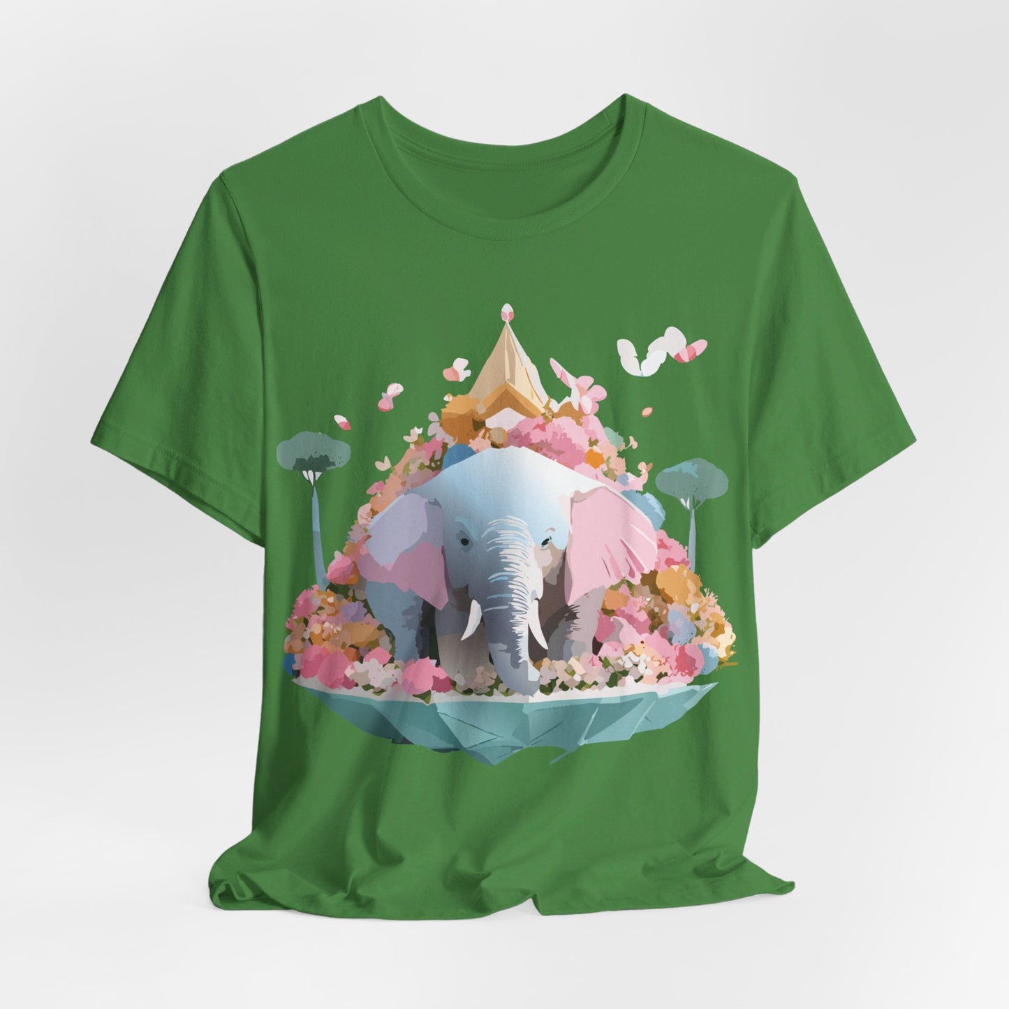 Elephant Graphic Tee Adelpha Unisex Short Sleeve Vintage Inspired Art Design Premium