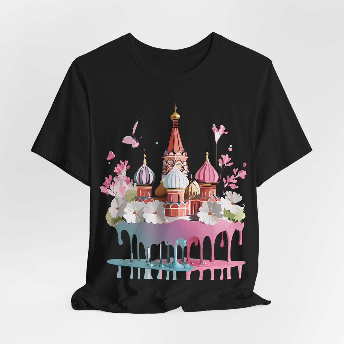 Graphic Unisex Cotton Bella+Canvas Tee Shirt with Moscow