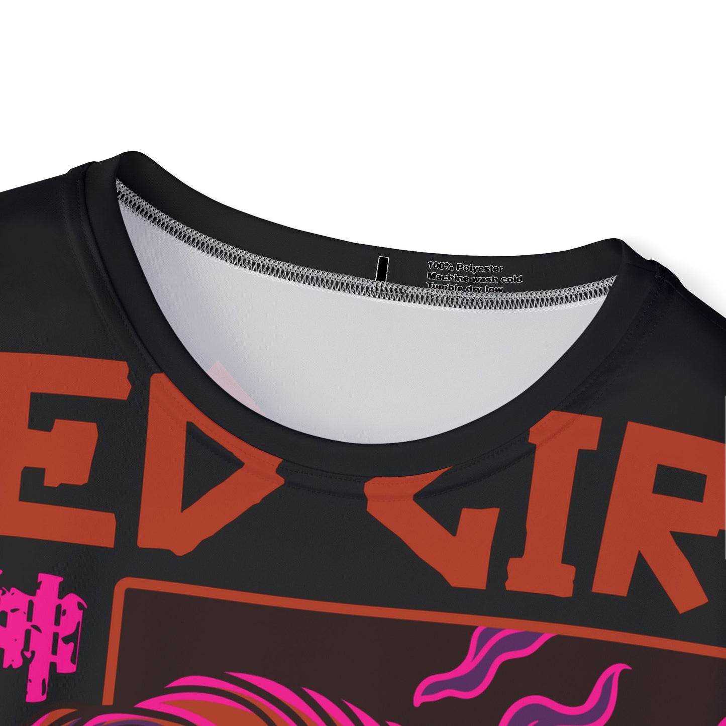 40-Be Fun Graphic T-Shirt, Art Design Poly Shirt, All Over Print Graphic Tee, Monsters T-Shirt, Cartoon Tees