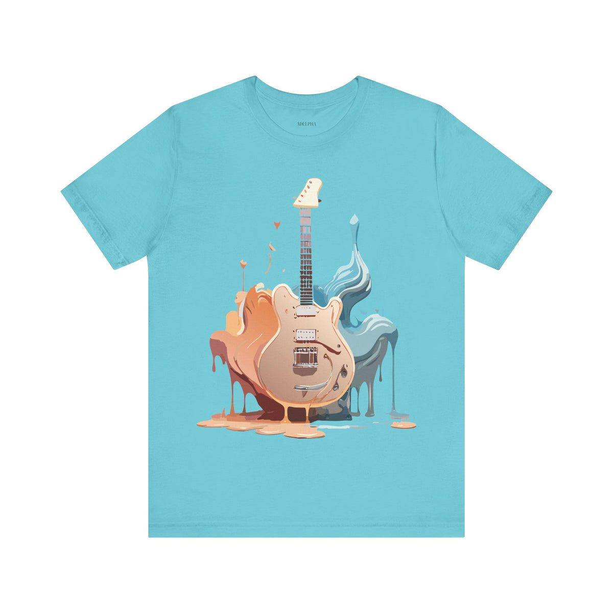 Music Graphic Unisex Cotton Bella+Canvas Tee with Art Design m157