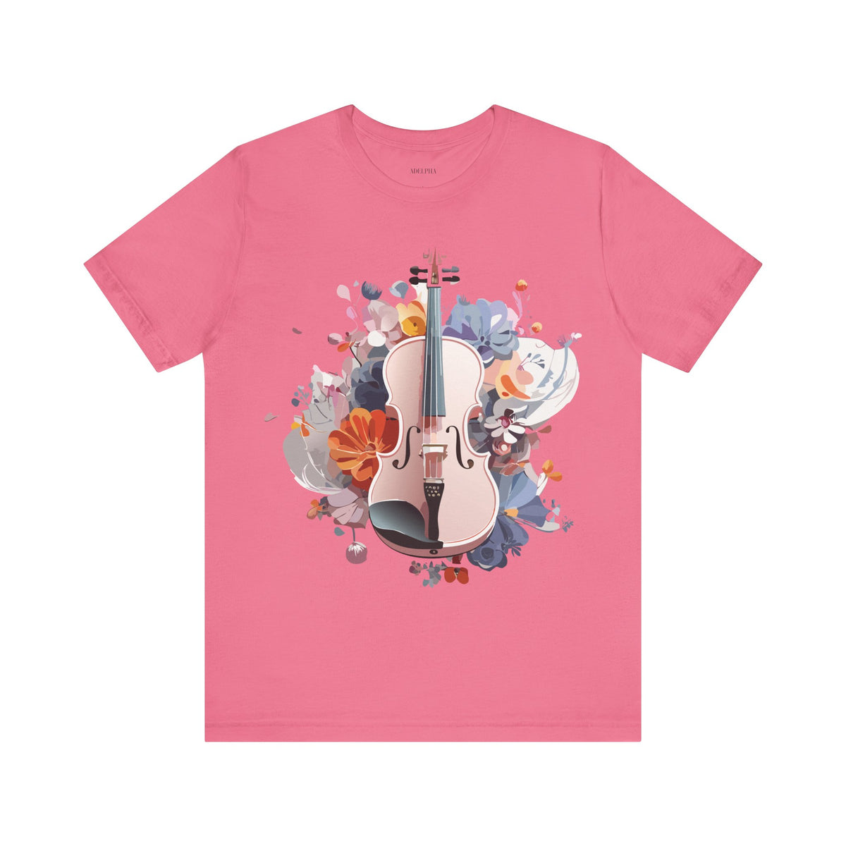 Music Graphic Unisex Cotton Bella+Canvas Tee with Art Design m136