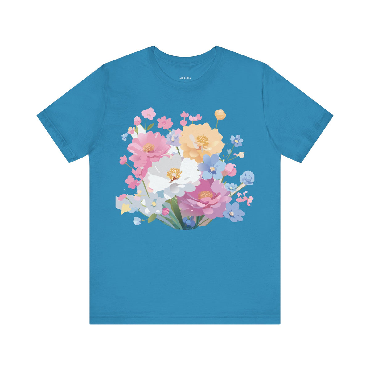 Floral Graphic Tee Shirt - Bella+Canvas Unisex 100 Cotton 17