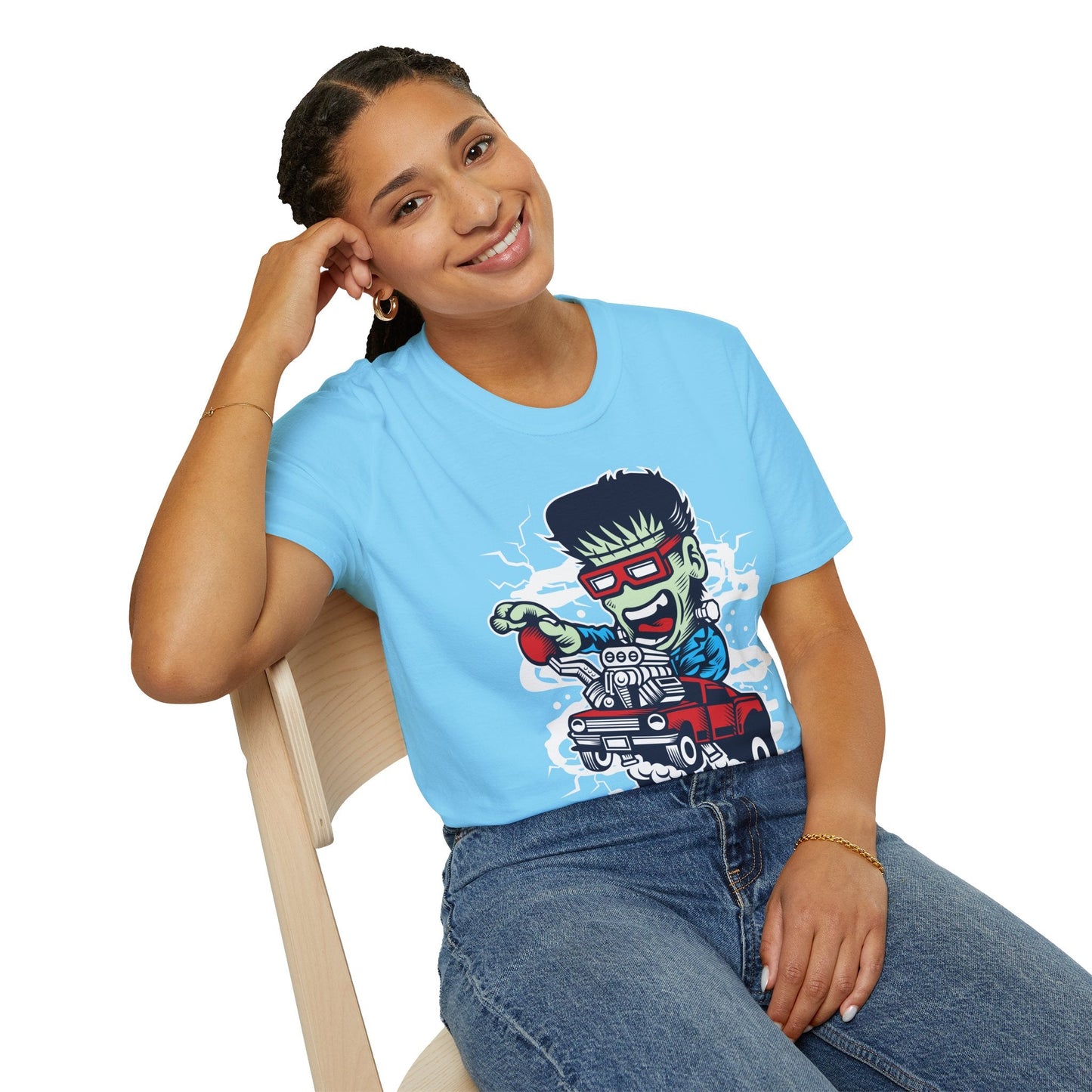 Cartoon T Shirt Animation Tee Funny Unisex Softstyle Gildan 64000 100 Percent Cotton