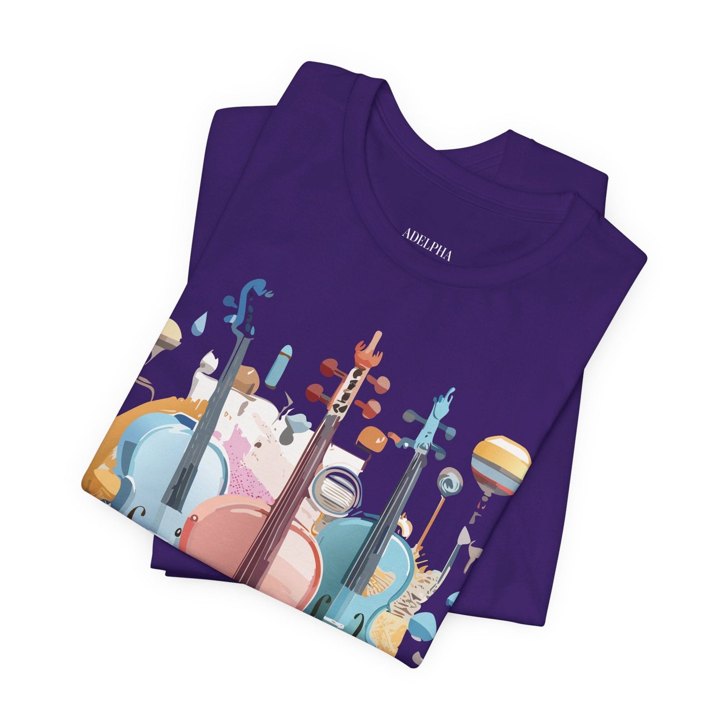 Music Graphic Tee Unisex Jersey Short Sleeve With Vintage Inspired Artwork By Adelpha